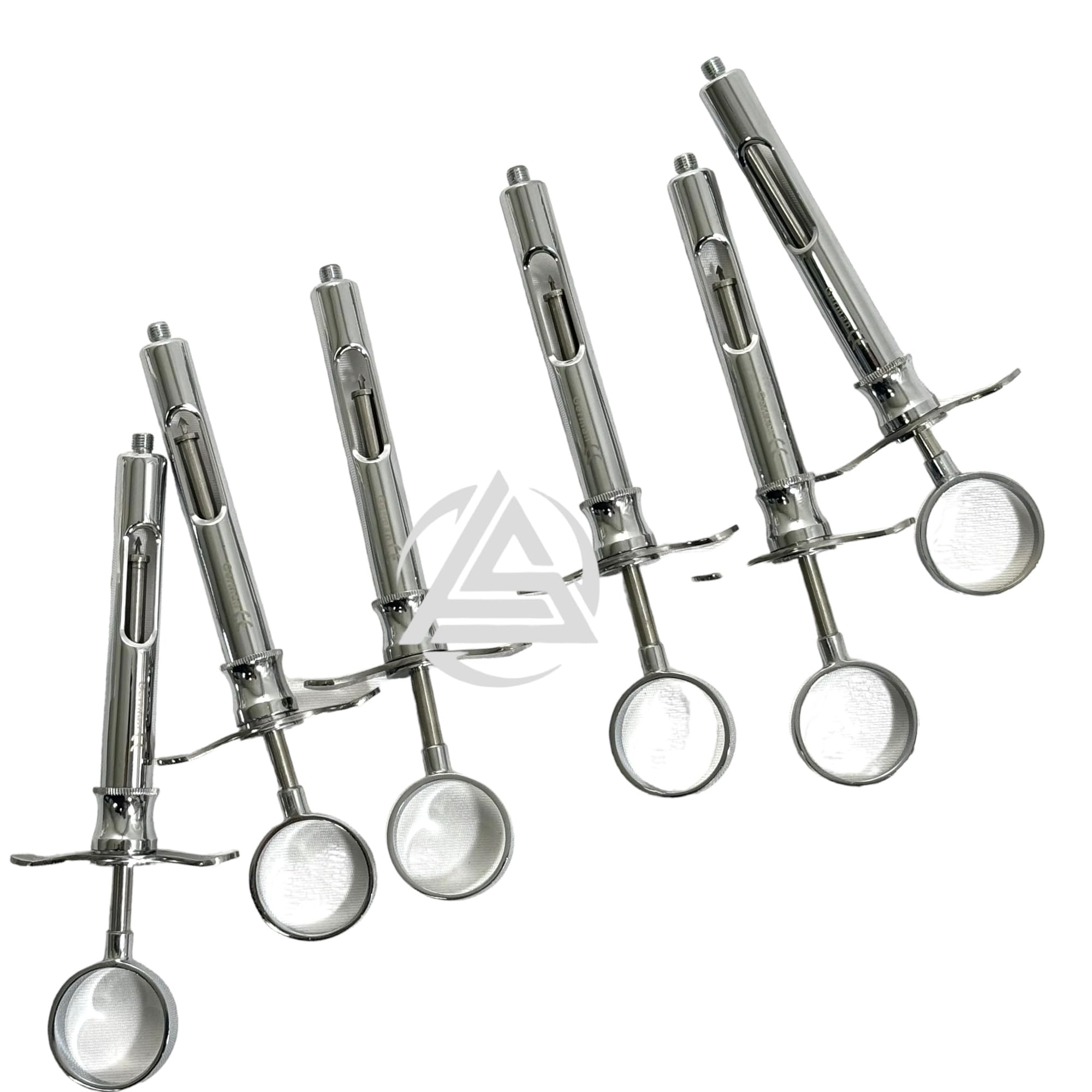 6 Count Oral Dental Syringe 1.8cc Self-Aspirating Anesthesia Syringe with Arrow Tipped Inner Rod - German Stainless