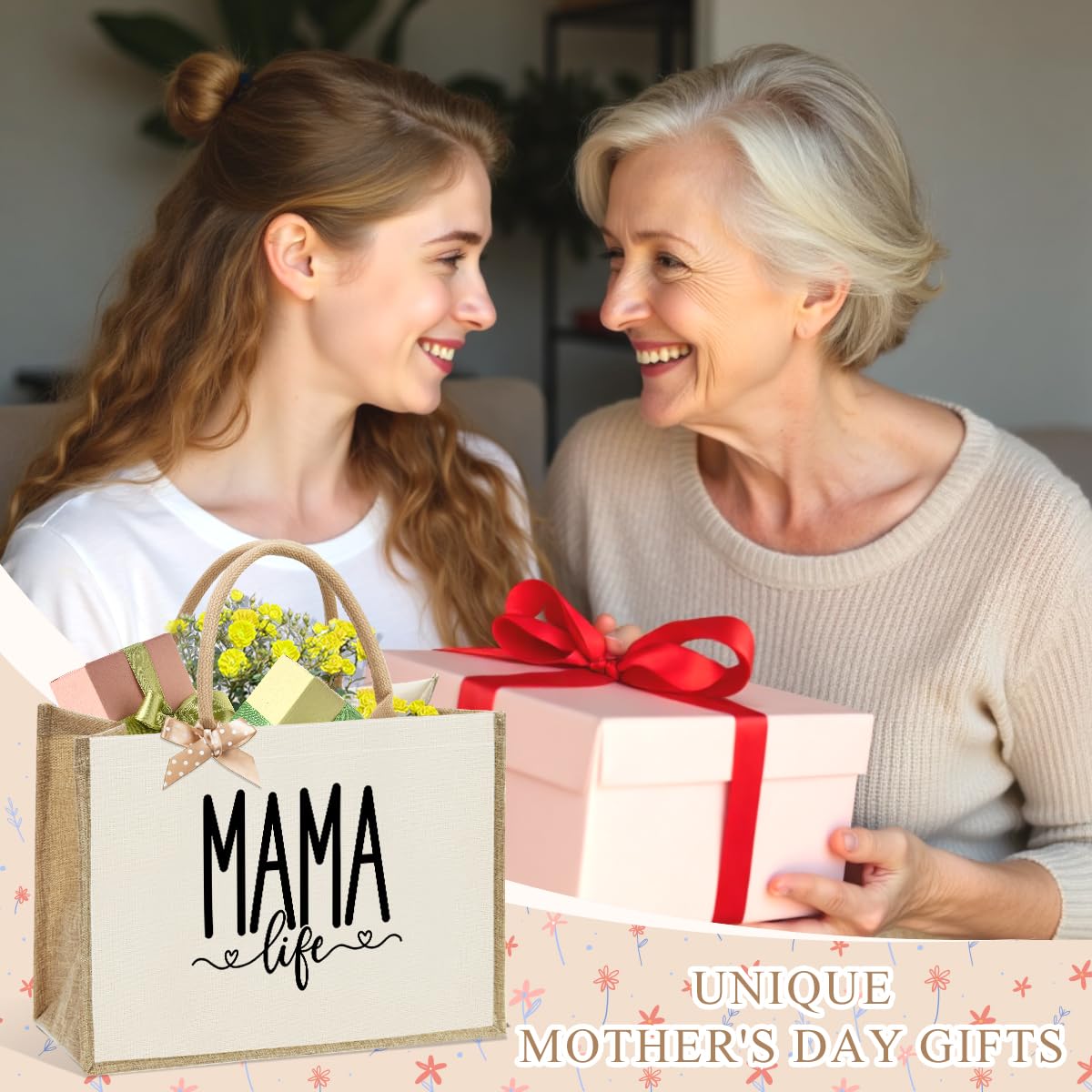 Bolsa de basura Healthy Boss Best Ball Mom Nana Auntie Mimi Granny Mamaw Mamaw Mama Gifts Bolsas de arpillera reutilizables para mujer
