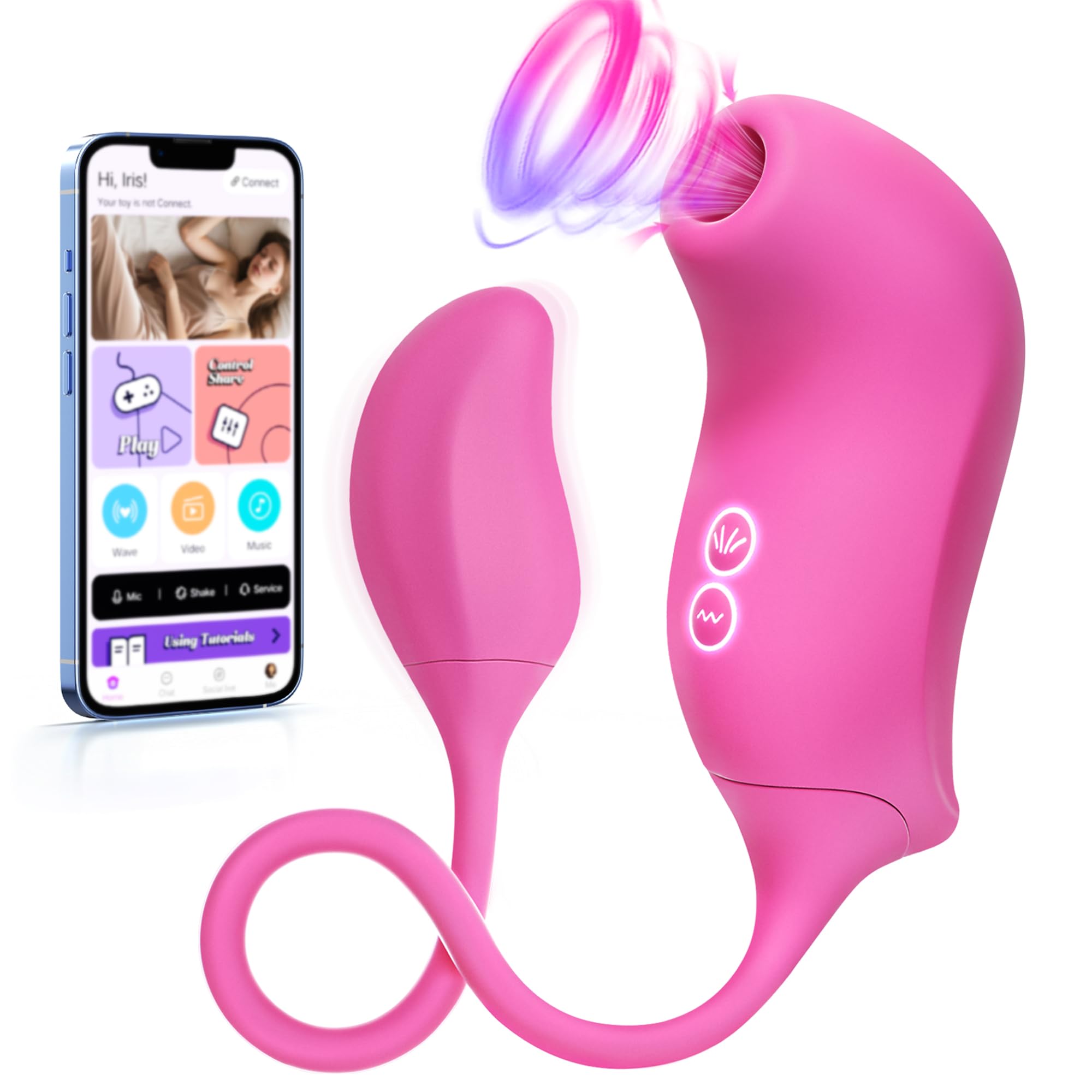 Amazon.com: Sucking Rose Vibrator Adult Sex Toys, Clit Sucker APP Remote  Clitoral Vibrator with 10 Suction & 10 Vibration Modes, Waterproof Clitoris  Nipple G Spot Vibrator for Women Couples Adult Games :