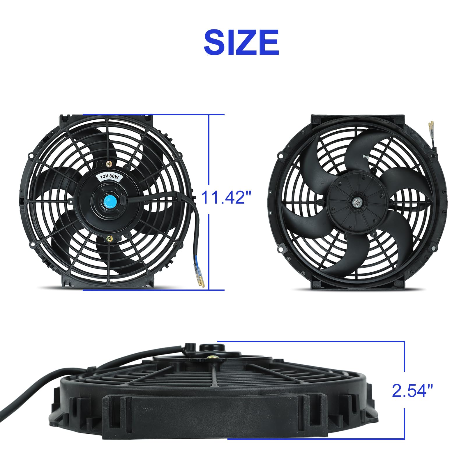 10 Pulgadas Universal Slim Ventilador Push Pull Radiador El | Cuotas