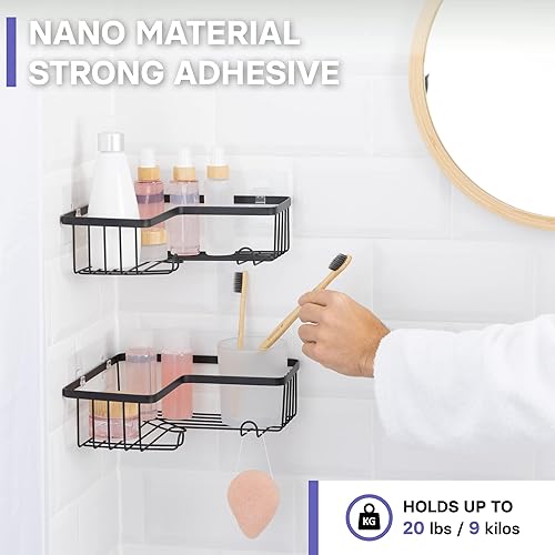 Miniatura 3 de KINCMAX Paquete de 4 adhesivos de pared resistentes al agua, resistentes al agua, sin uñas, almohadilla adhesiva transparente sin rastro, adhesivos