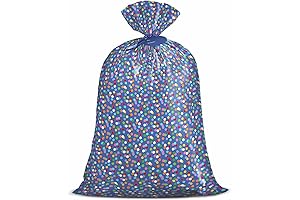 Jumbo Gift Bag 56" x 36", Oversized Large Colorful Plastic Party Bag...