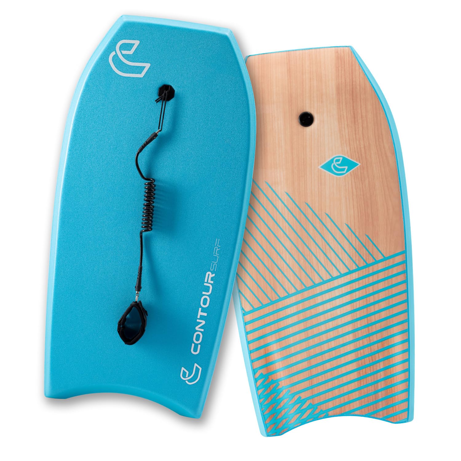 Ripple - Bodyboard de 99 cm, ligero, duradero, núcleo EPS IXPE, cubierta HDPE, parte inferior lisa, FRP, cola creciente, malla de plástico de doble canal con doble correa de muñeca