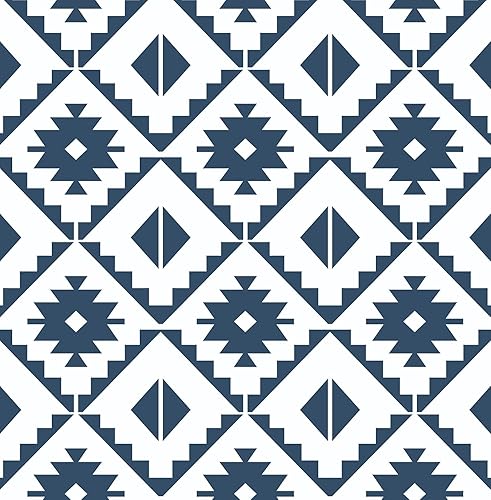 NextWall Papel tapiz autoadhesivo de azulejos del suroeste de imitación