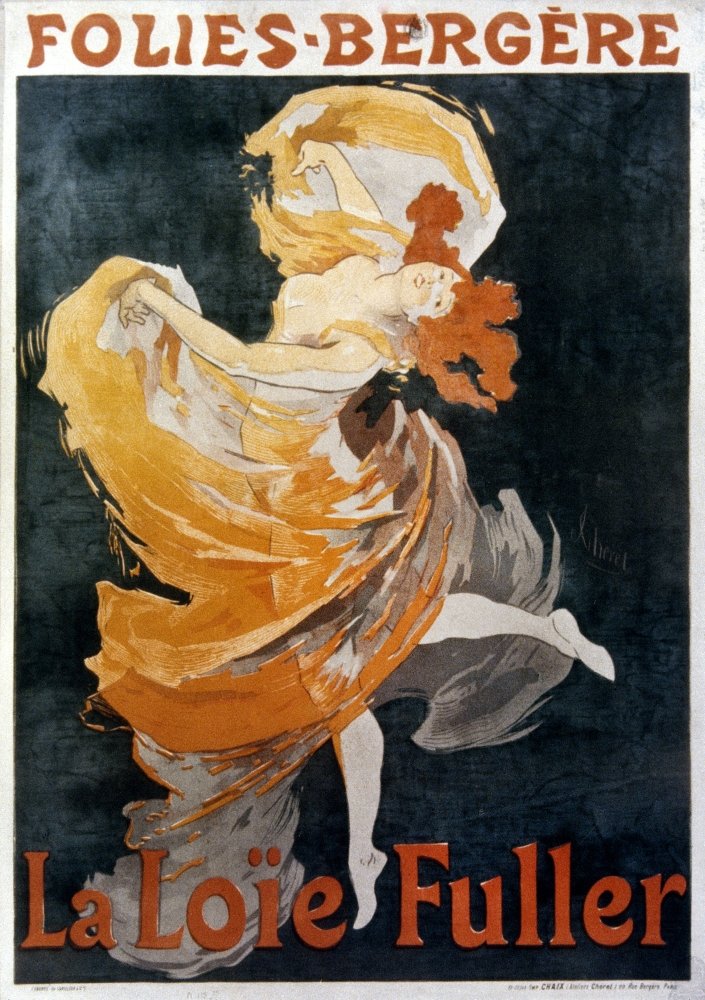 Amazon.com: Folies Bergere Poster Namerican Dancer Loie