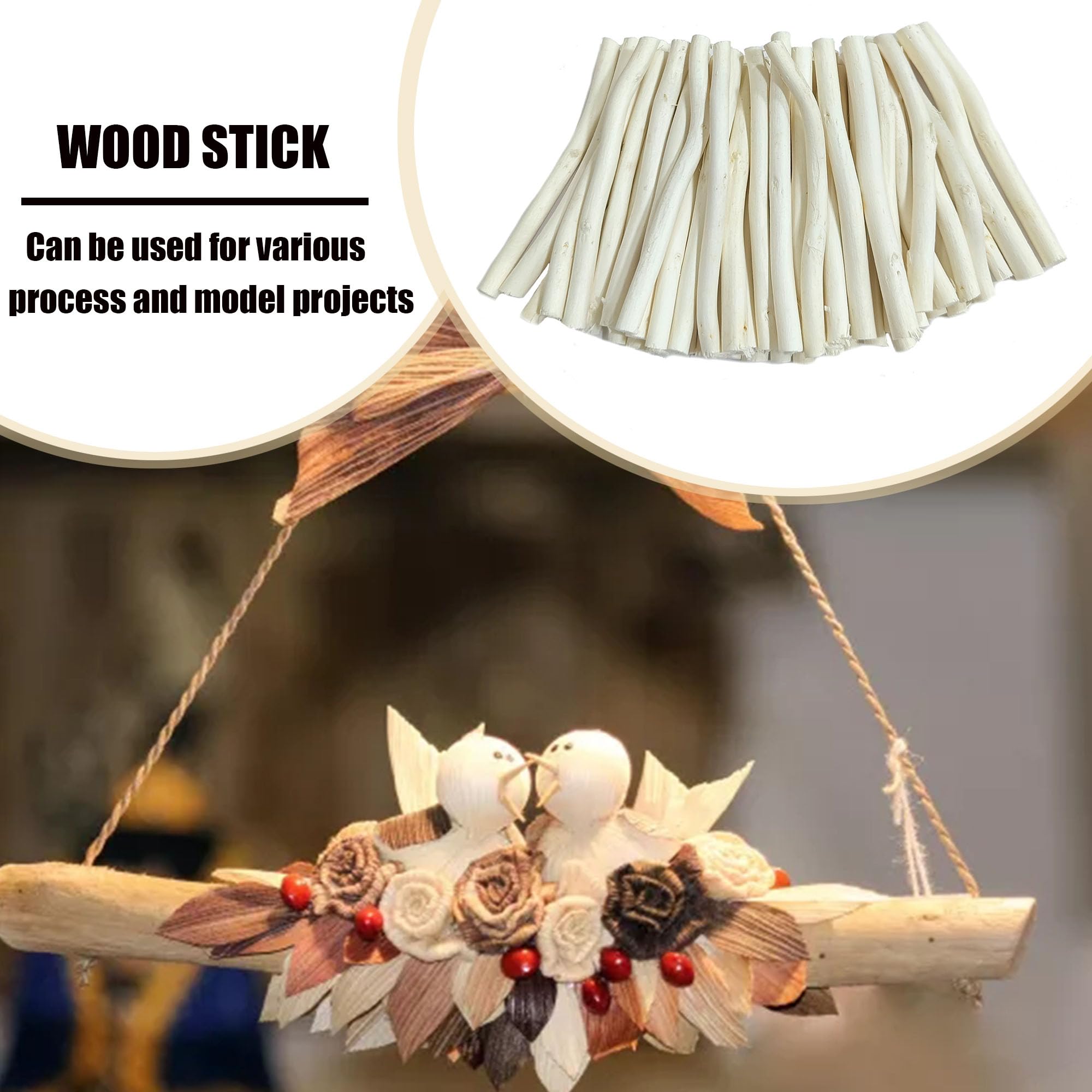 50 Pièces Branches De Bois Flotté Rustique Bâtons Artisanat