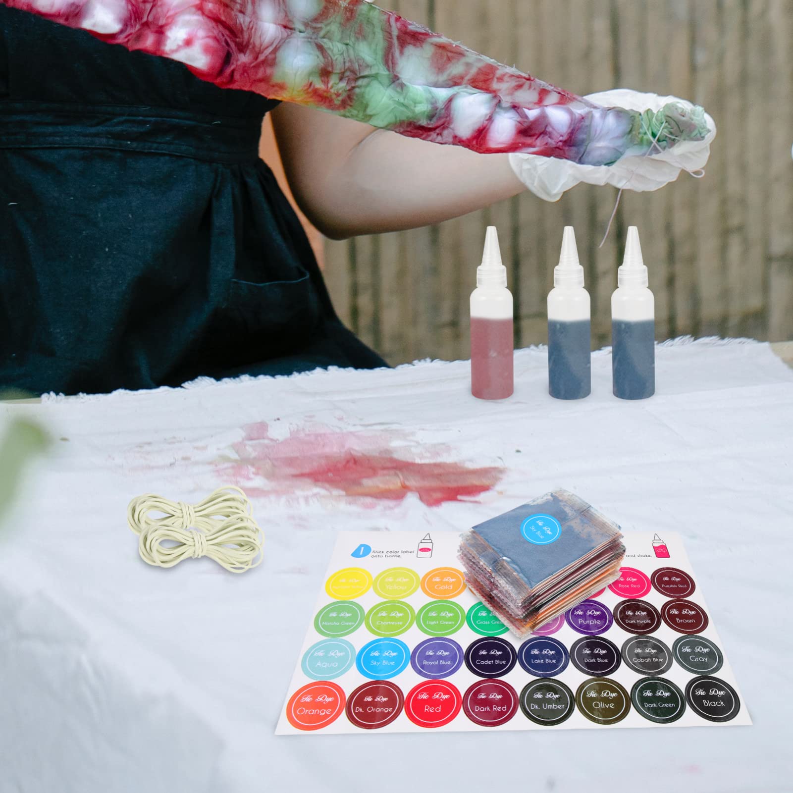 Juego De Polvos De Teñido Colores Kit De Ropa De Teñido Anudado Kit Para Fiestas