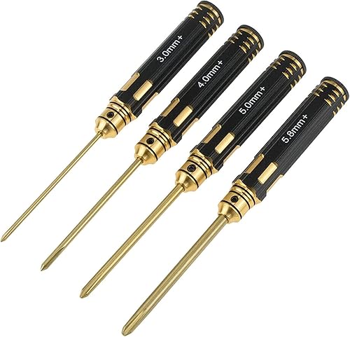 Miniatura 1 de Juego de destornilladores de cabeza Phillips, kit de herramientas de reparación con revestimiento de nitruro de titanio, 0.118in, 0.157in, 0.197in,