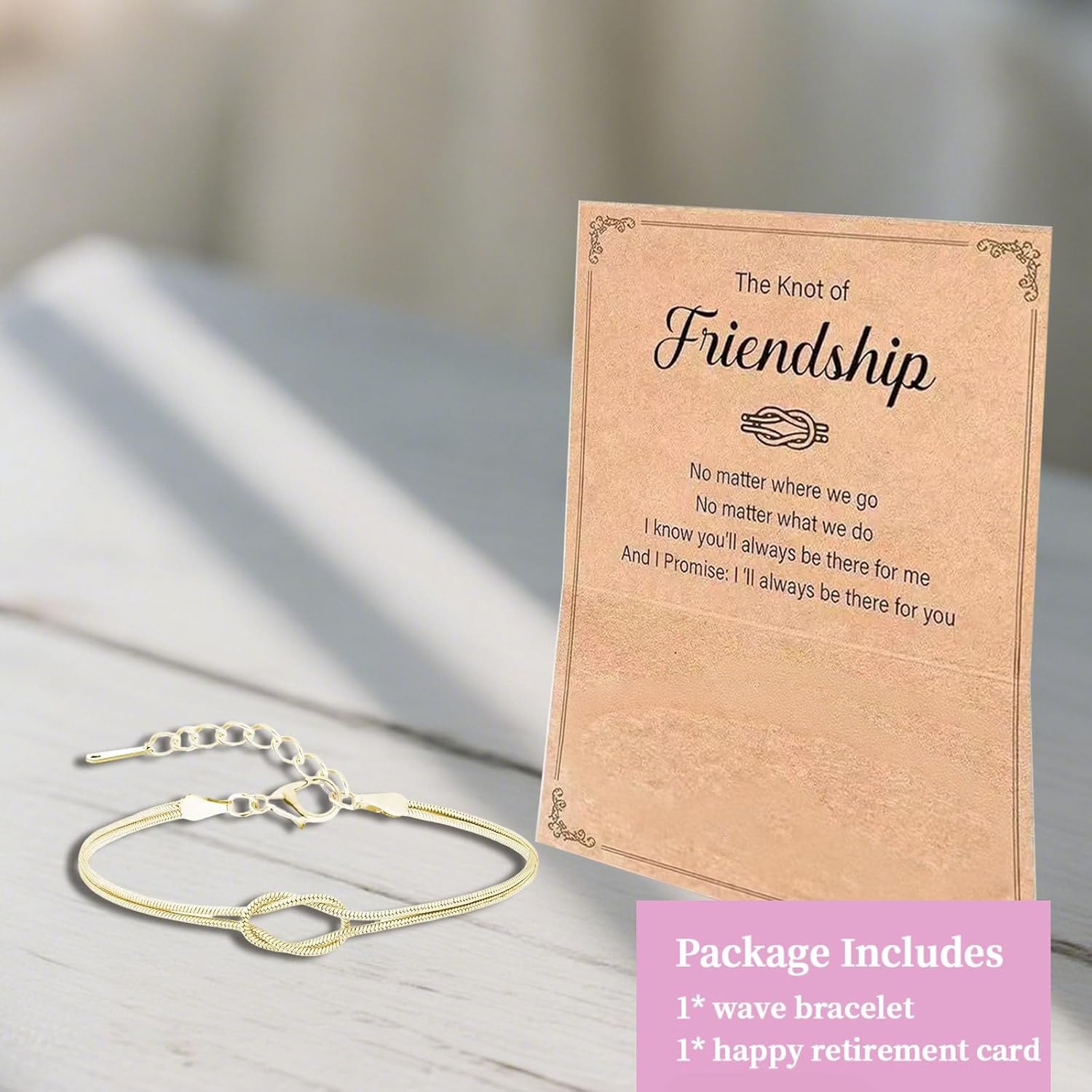 Friendship Gifts for Women Best Friend Birthday Gifts for Women Knot Bracelet for Friendship Gifts for Best Friend Women - Image 3