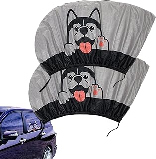 Pára-janela para carro | Janela Lateral com Bloqueador Solar - Proteção privaguarda-sol respirável, bloqueia raios UV, mantém a calma para veículos, automotivos, carros Buniq