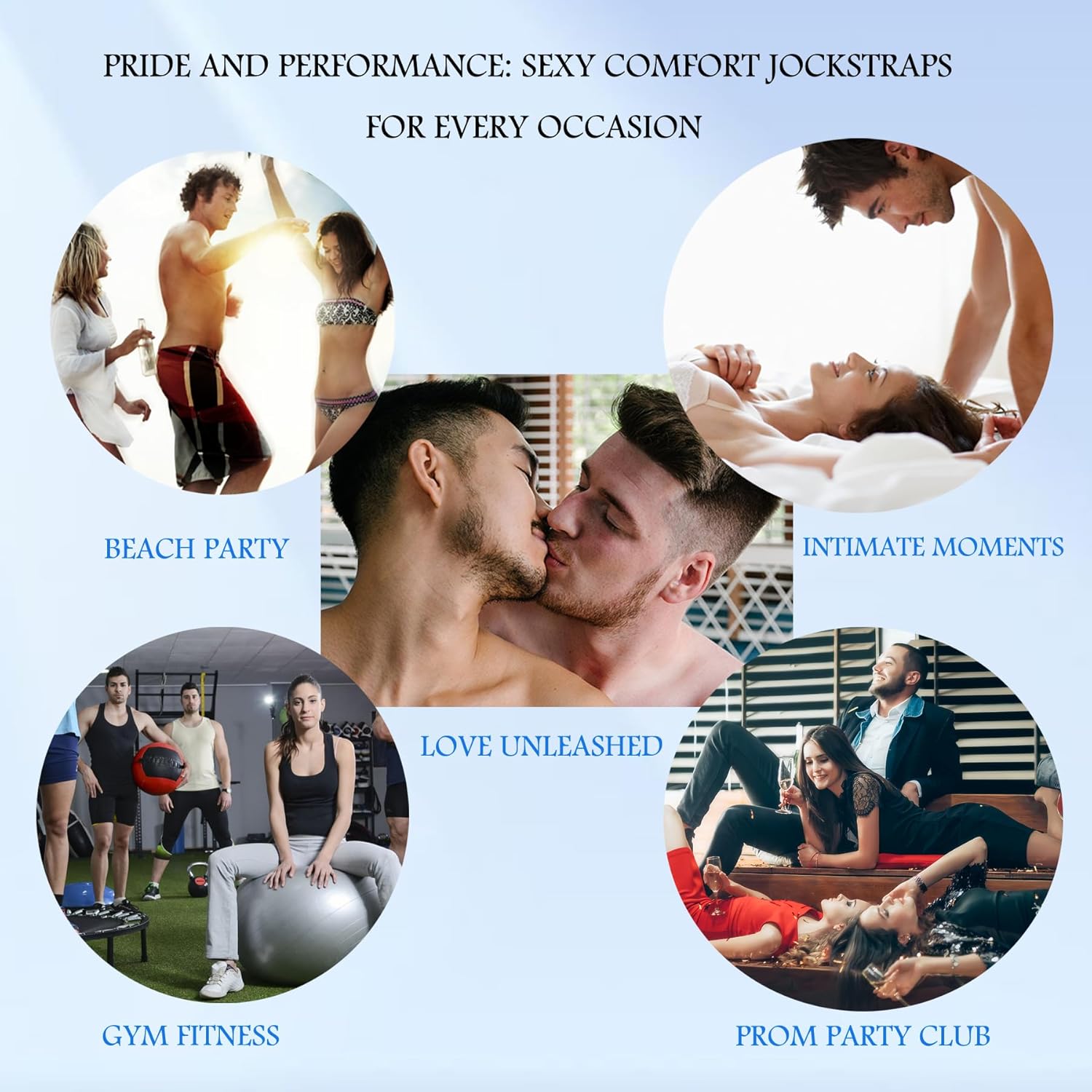 JOCKMAIL Men's Jockstrap Underwear Athletic Supporter Low Rise Briefs Sport Underwear - Image 6