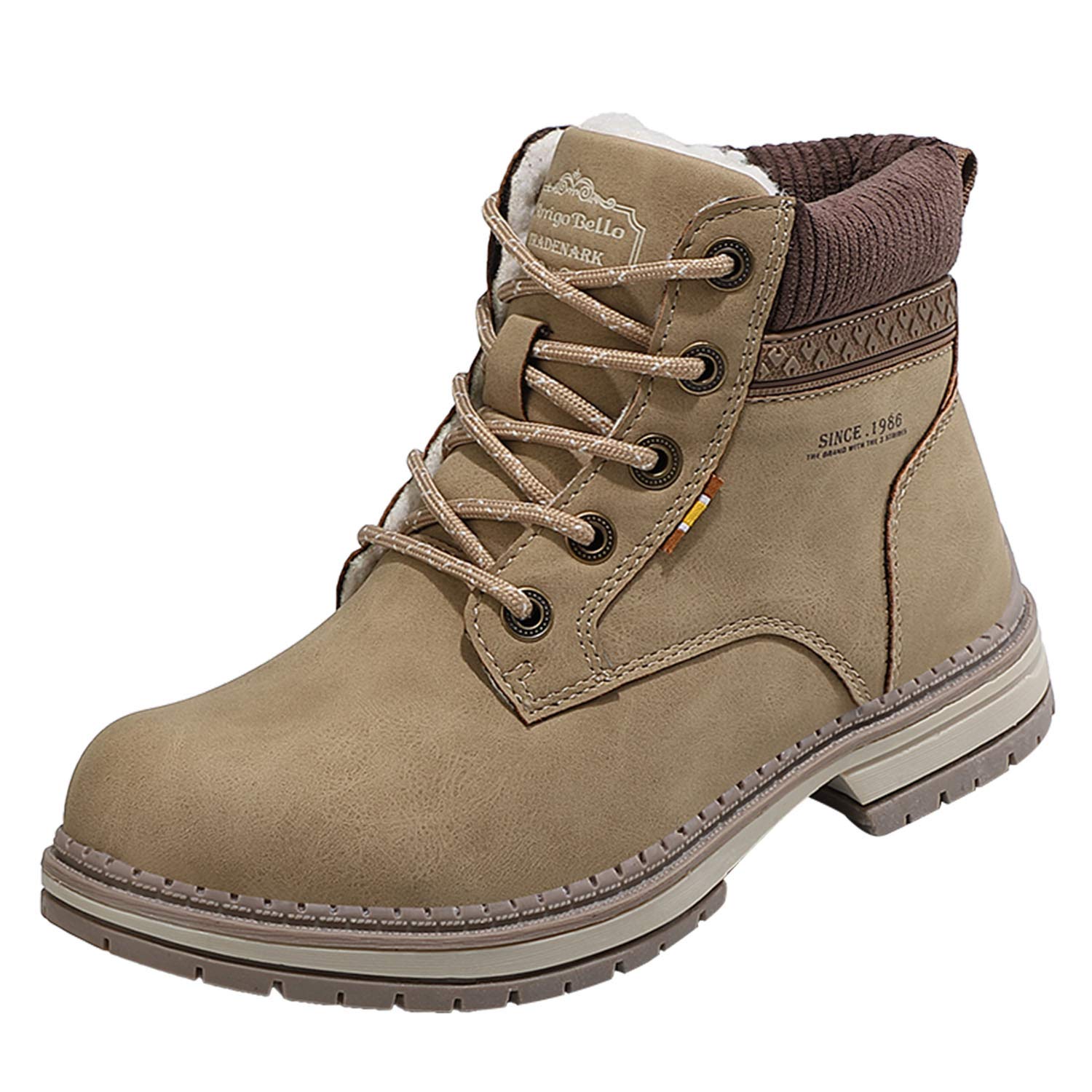 Hombre Mujer Botas de nieve al aire libre Invierno Cálido Forro de piel Botines Botas deportivas Botas de senderismo