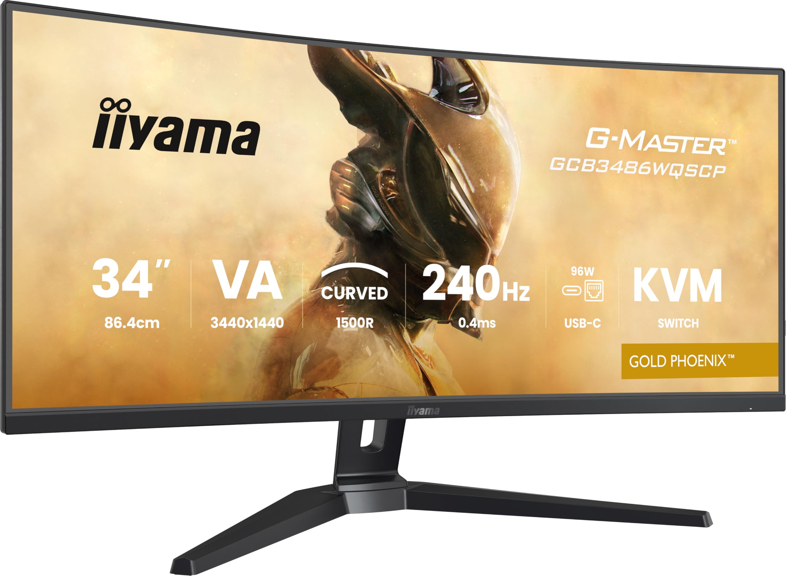 iiyama G-Master Gold Phoenix GCB3486WQSCP-B1 Curved UWQHD VA Gaming-Monitor