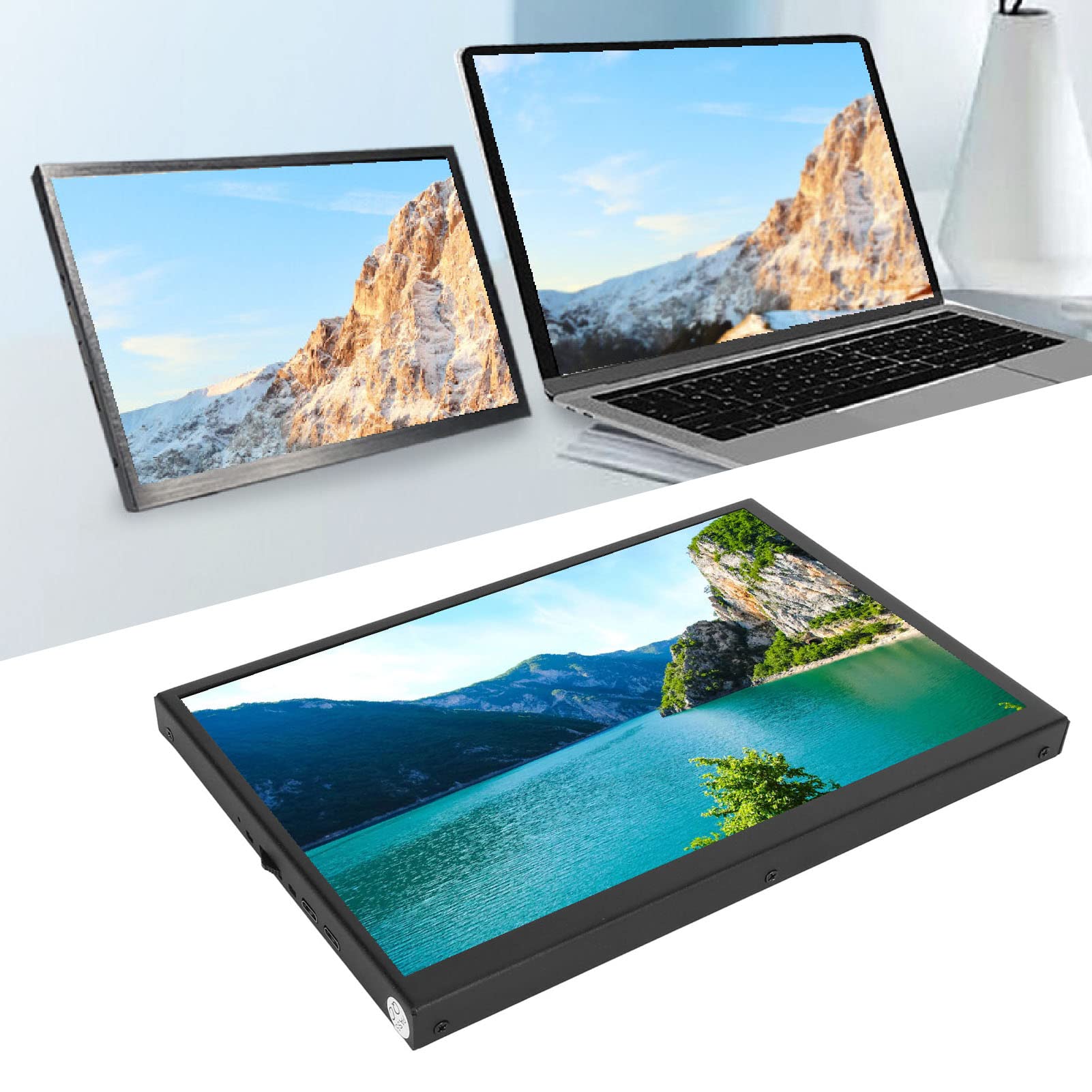 8,9-calowy Monitor LCD z Ekranem Dotykowym, rozdzielczość 1920x1200, 160 Stopni, Pełny Widok, Przenośny Panel Wyświetlacza z Wbudowanym Głośnikiem, dla RPi 4 3 2 B B+ A Banana