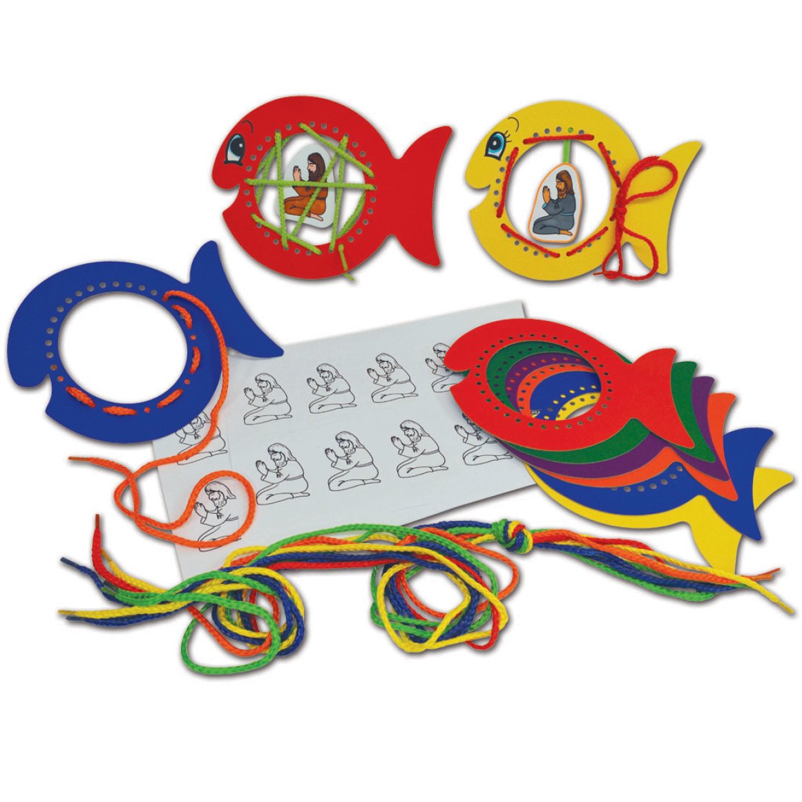 Springboard Jonah and the Whale RE Threading Craft Activity (Pack of 10)