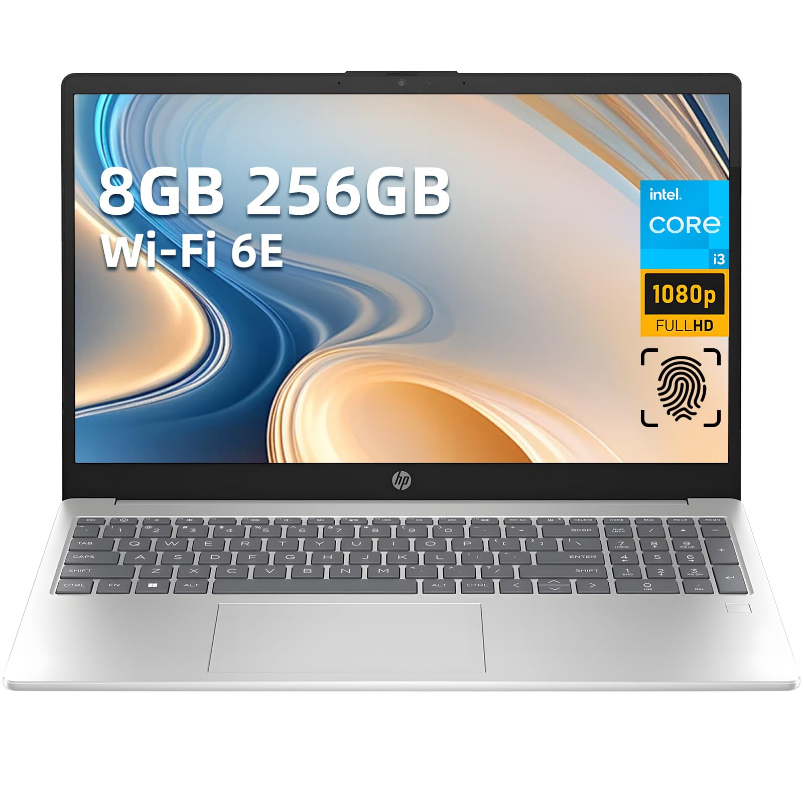 HP 15.6 inch FHD Laptop for Business, Intel Core i3-N305, 8GB RAM