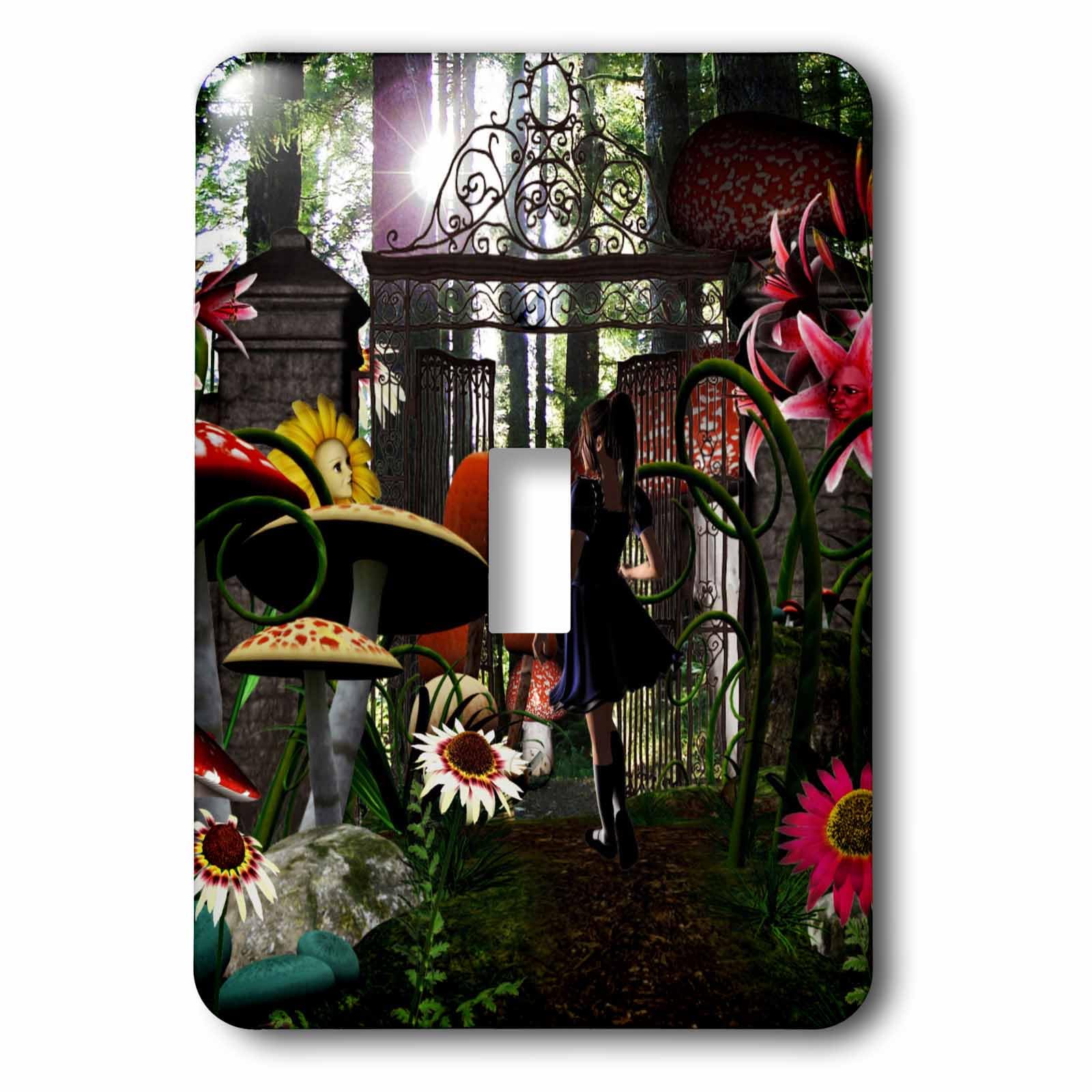 Interrupteur à baïonnette Alice at Wonderlands Garden Gate pour remplacer plaque usée