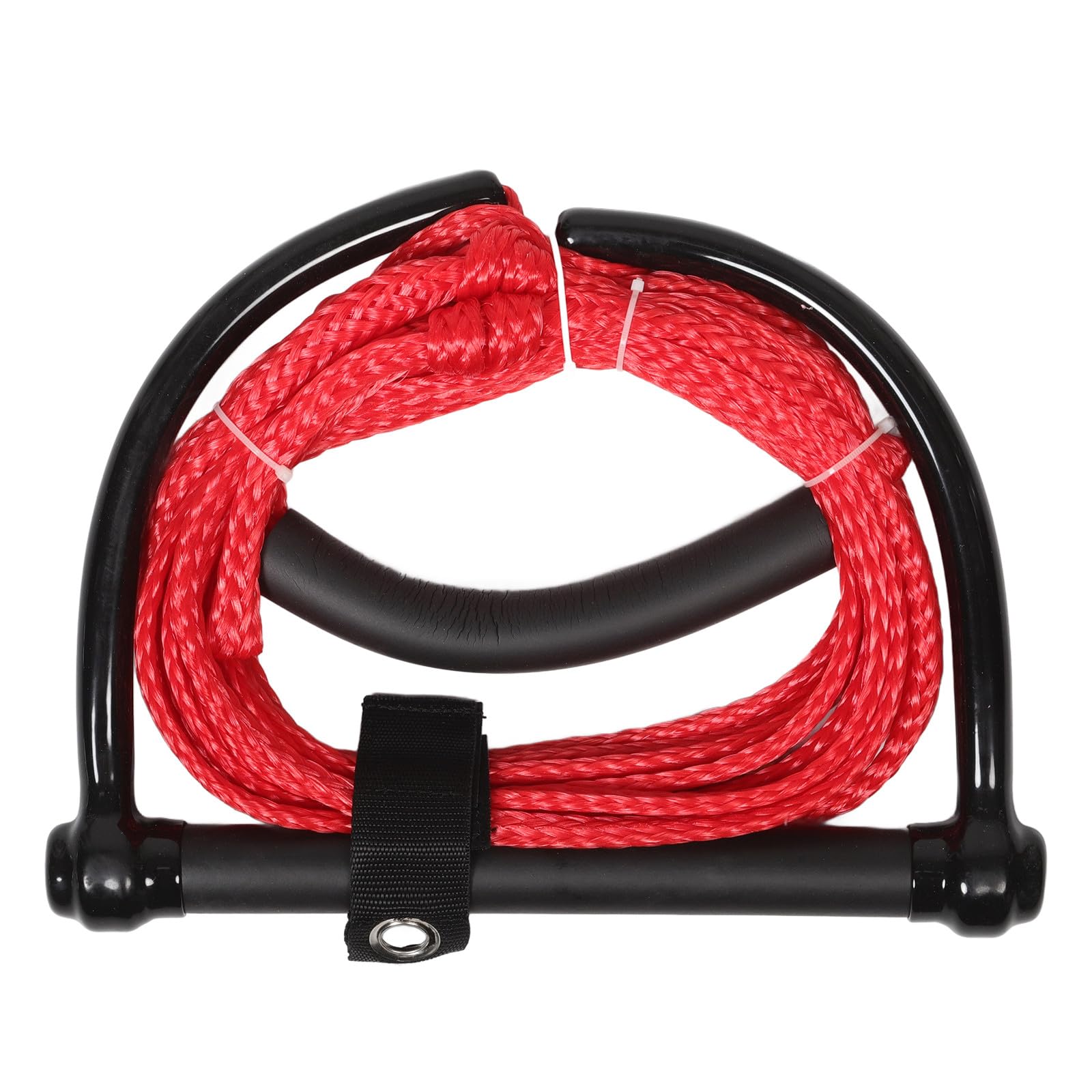 NOLITOY Cuerda de Remolque para Deportes Acuáticos Mango Cómodo y Resistencia UV, Cuerda de PP Roja Adecuado para Wakeboard y Tabla de Rodillas