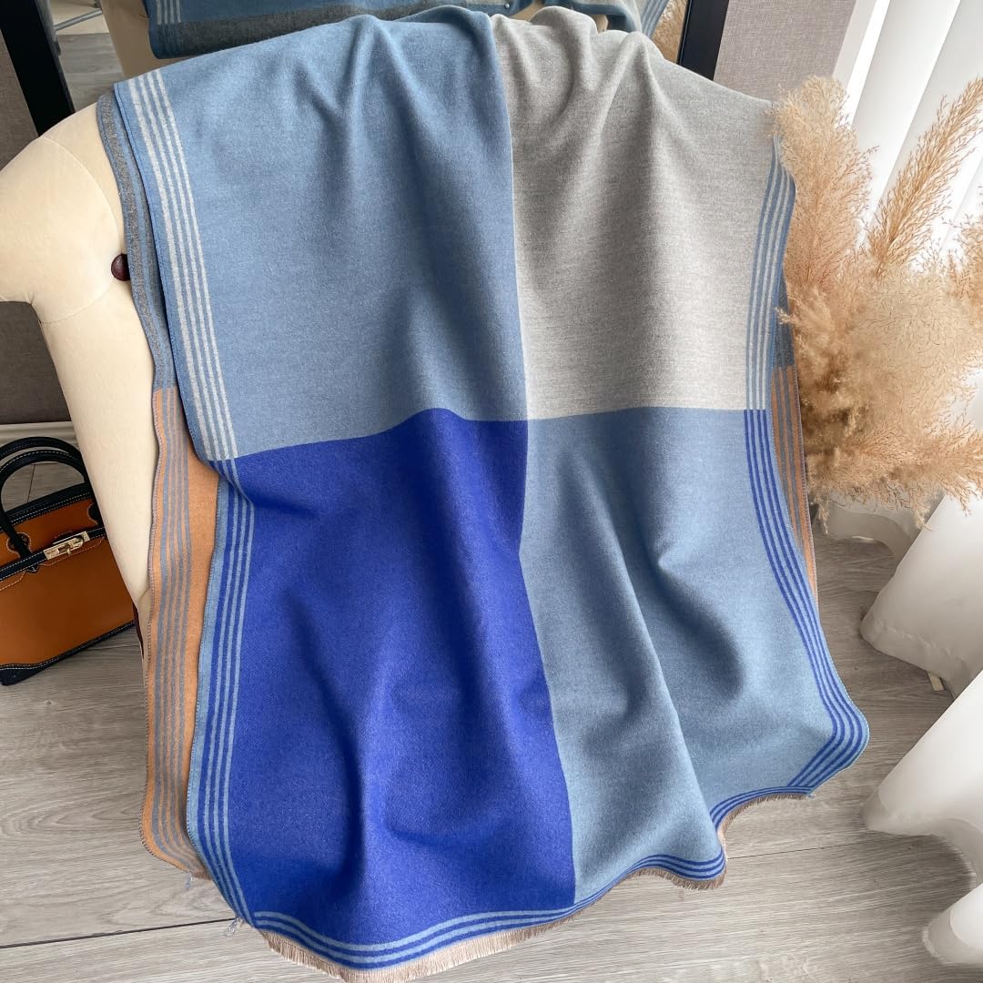 Winter Scarf for Women Dressy Evening Pashmina Shawl Wraps Open Front Poncho Blanket Fashion Travel Shawls Cape Wrap - Image 5