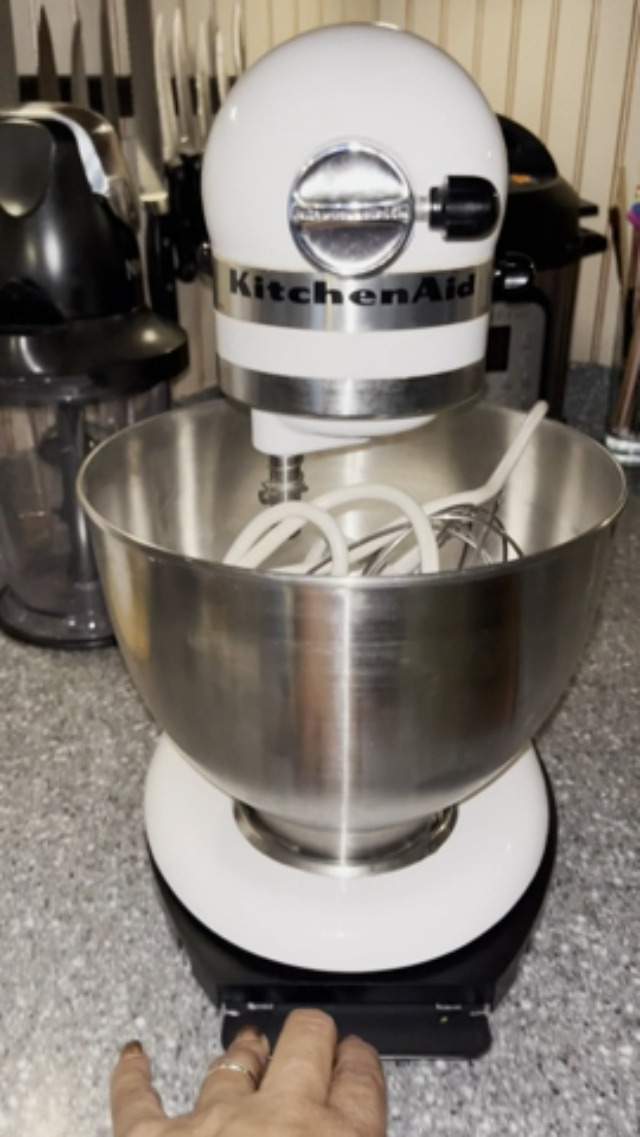 Ahlsen Déménageur de mélangeur pour batteur sur socle Kitchenaid, tapis coulissant pour appareil Ahlsen Déménageur de mélangeur pour batteur sur socle Kitchenaid, tapis coulissant pour appareil