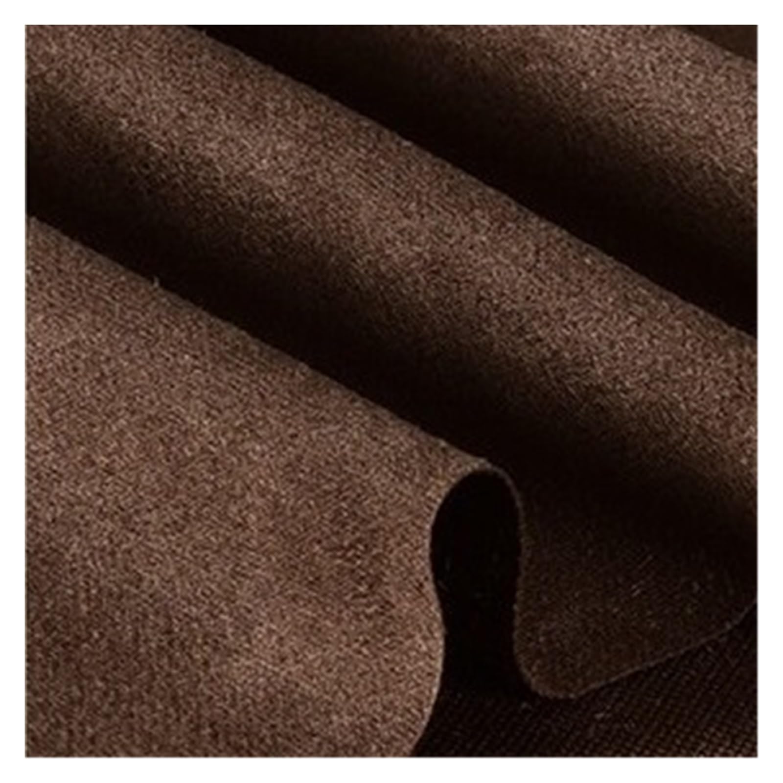 Suede Single-Sided Micro Elastic Frosted Faux Suede Fabric By Meters for Clothes Dresses Sewing Plain Soft Needlework Breathable Drape(Brown3)
