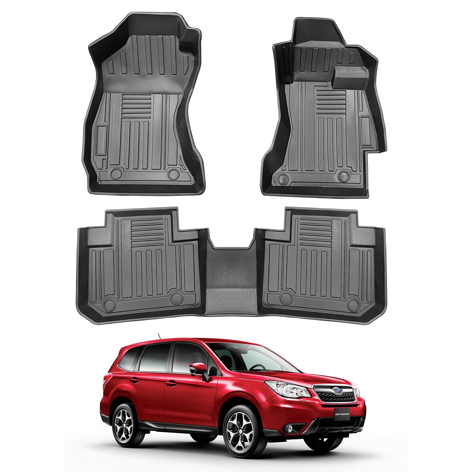 SUBARU　フォレスターSJ5 用 Amazon | BIGKON 1+2列目フロアマット スバル に適用 フォレスター SJ