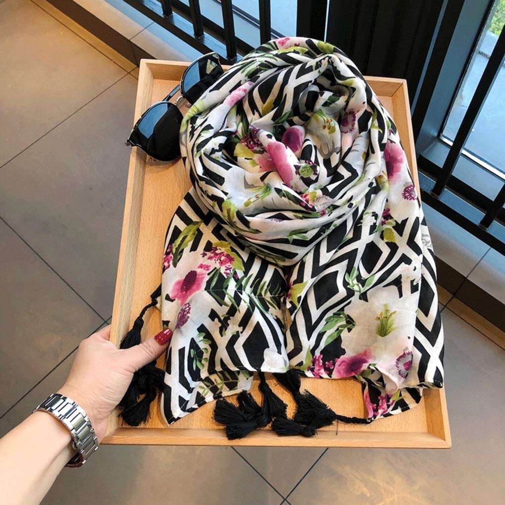 Foulard en soie pour femme, châle d'été, printemps et automne, section fine, écharpe sauvage, bavoir, longue serviette de plage, châle de protection solaire