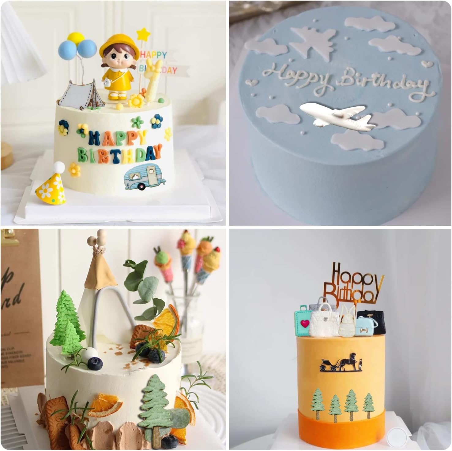 飛行機シリコン型 キャンプテント フォンダン型 旅行荷物バッグ 航空機シリコン型 カップケーキケーキデコレーション用 キャンディチョ