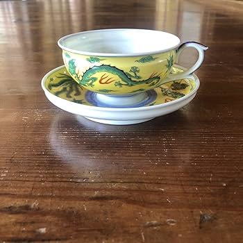 【希少】オールドニッポン 龍紋 ティーカップ ソーサー ドラゴン ぼかし 竜 オールドニッポン 龍紋 ティーカップ ソーサー トリオ ドラゴン