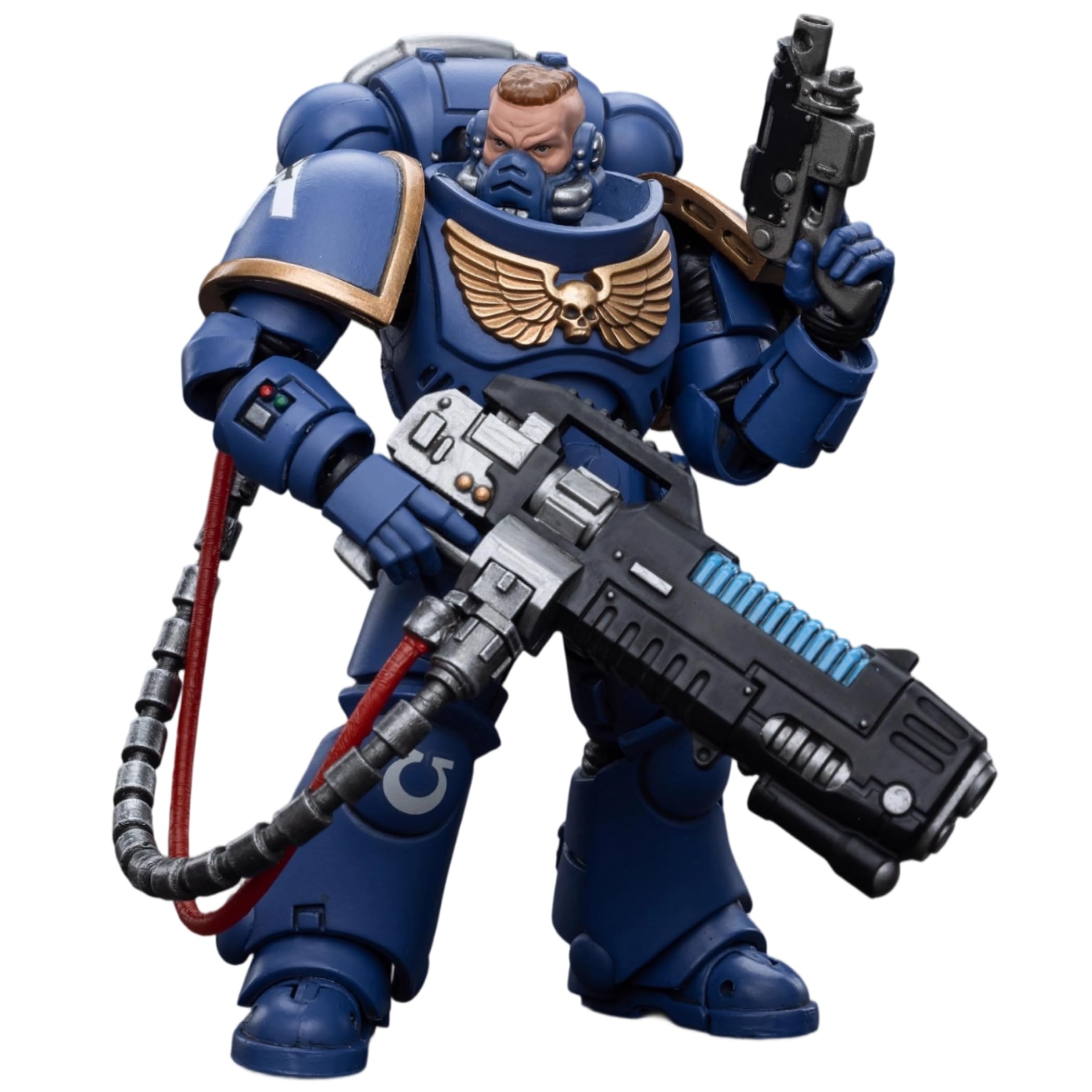 JOYTOY Brother Paxor Warhammer 40K 1/18 Action Figure Ultramarines Hellblasters Brother Paxor Modello da collezione 11,9 cm Regali di compleanno