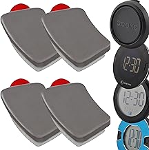 4 Replacement Metal Plates with Adhesive Pad for OOONO CO Driver NO2, P-DISC NO1, NO2 and NO3 Car Electronic Parking Disc Speed Camera Alarm Holder Replacement Parts Parking Meter Magnet Self-Adhesive