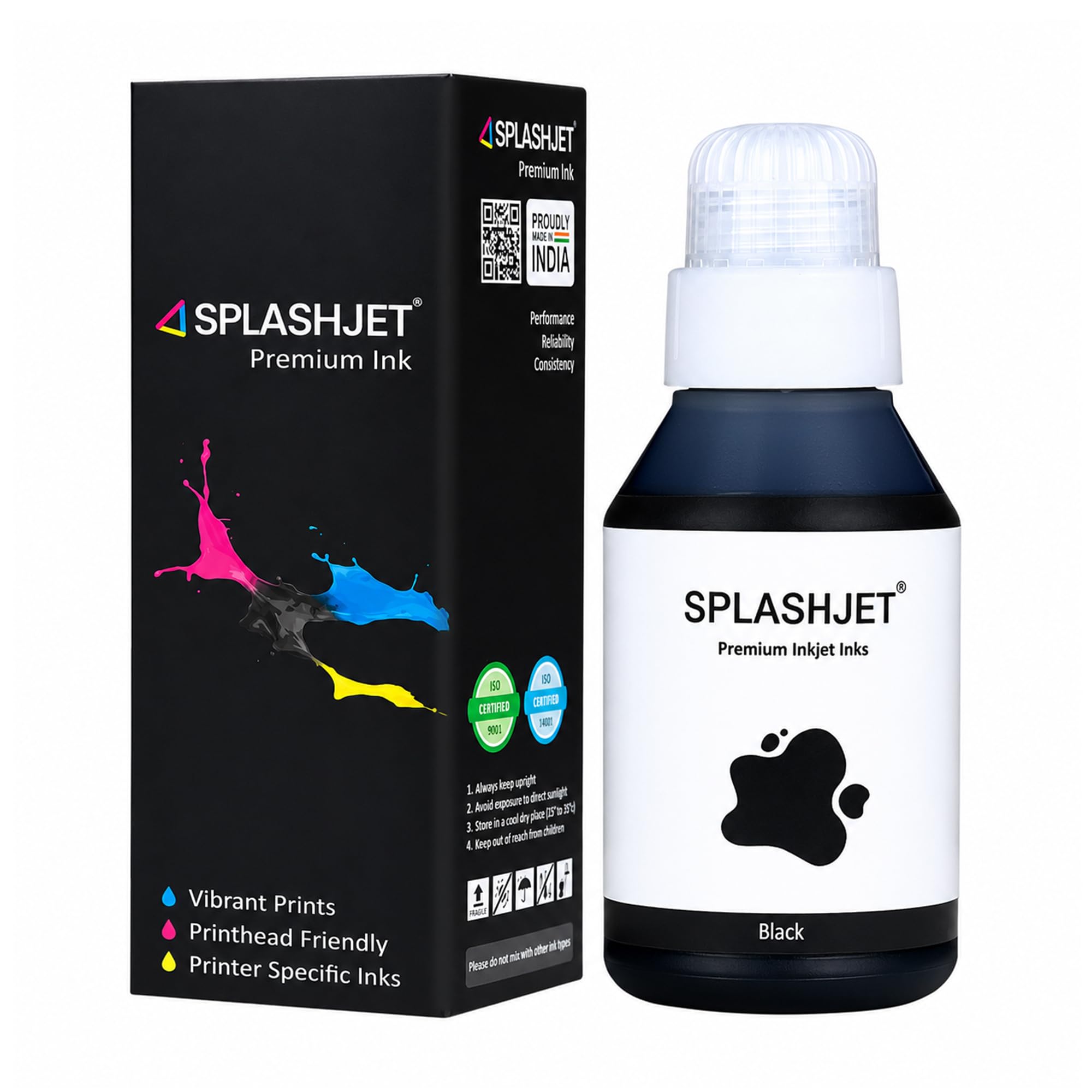 Splashjet 71 Compatible Refill Ink for Canon Pixma G2020, G2021, G2060, G2730, G3020, G3021, G4770, G1020 Printer Ink - (Pgbk x 135gm) Black Ink Bottle - 501799-picture-21