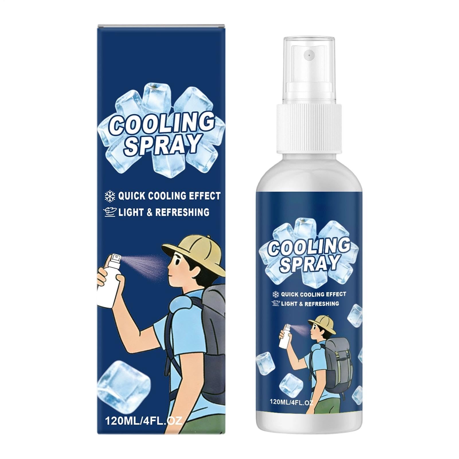 Spray Rinfrescante | Prodotti Portatili Per Cura Pelle A Lunga Durata - 120ml Corporea Rinfrescante Contro Caldo Estivo,Per Adulti Palestra Viaggio Escursionismo Trekking Campeggio Yoga Corsa
