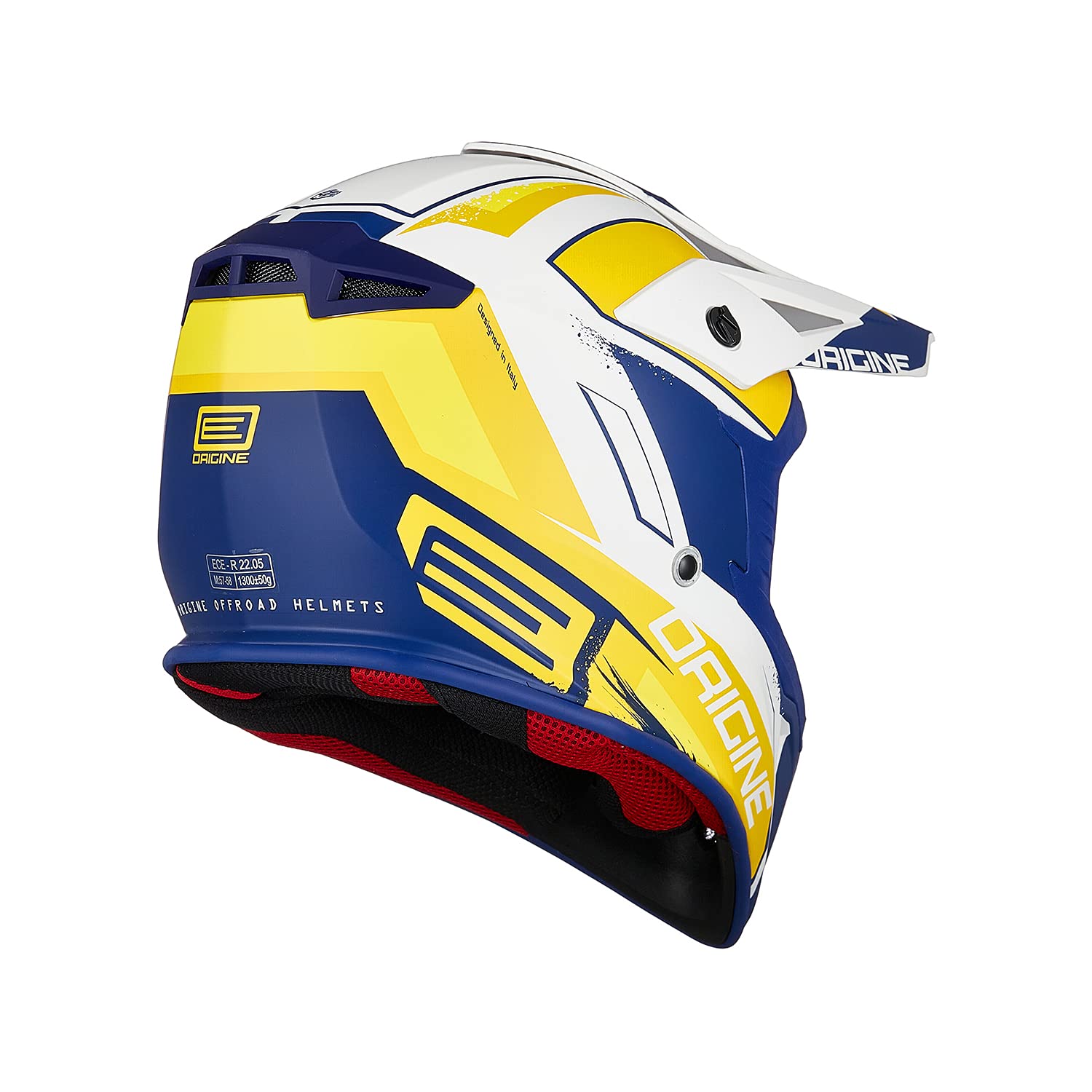 ORIGINE Casco Motocross Moto Off-Road Casco Integrale Omologato ECE 22-05, per Protezioni Casco Per Downhill MTB Quad Enduro ATV