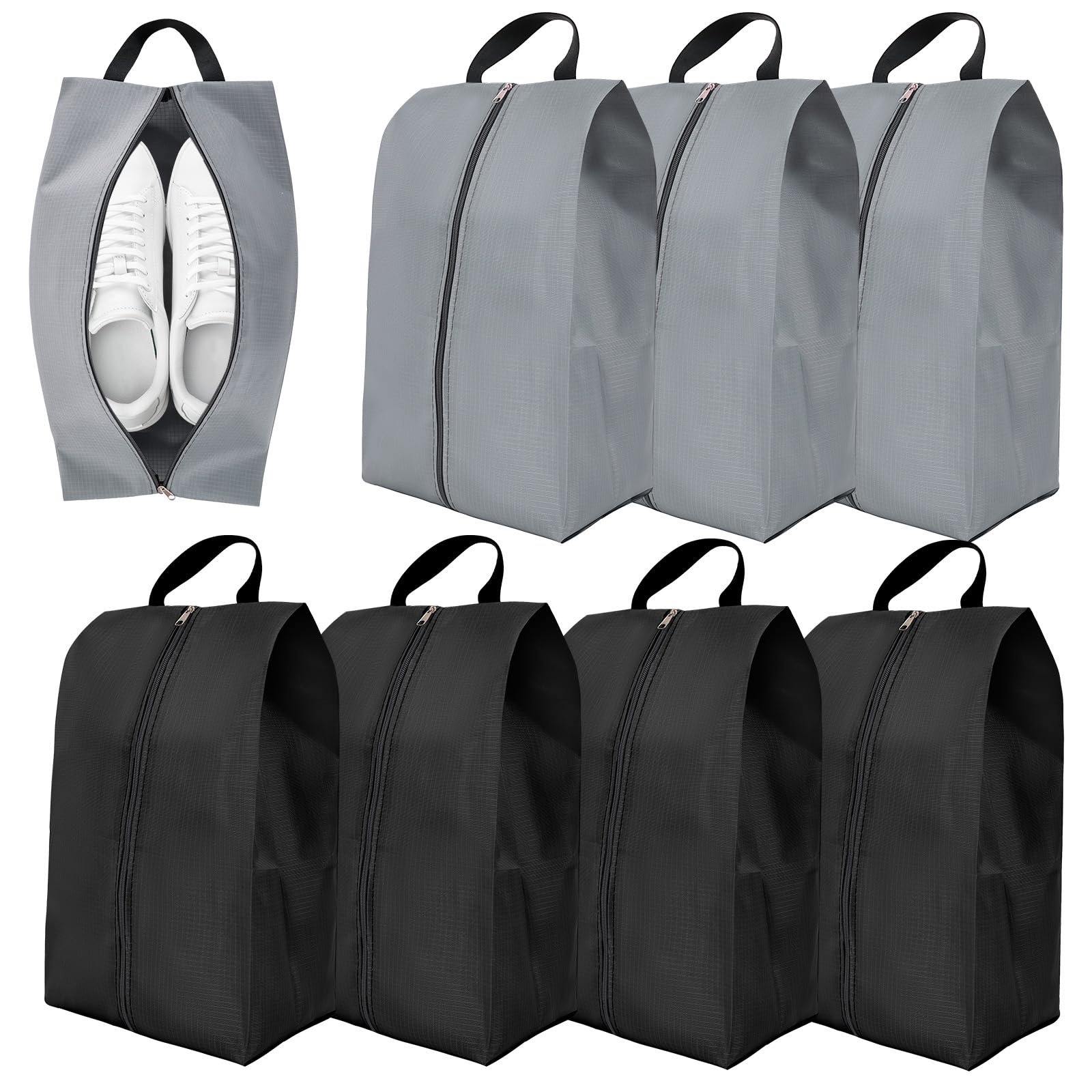ZAMXHUG 2pcs Borsa per Scarpe da Viaggio, in rete TPU impermeabile, robusta chiusura lampo, resistente allo sporco, organizer per scarpe con cerniera per il viaggio o la conservazione a casa
