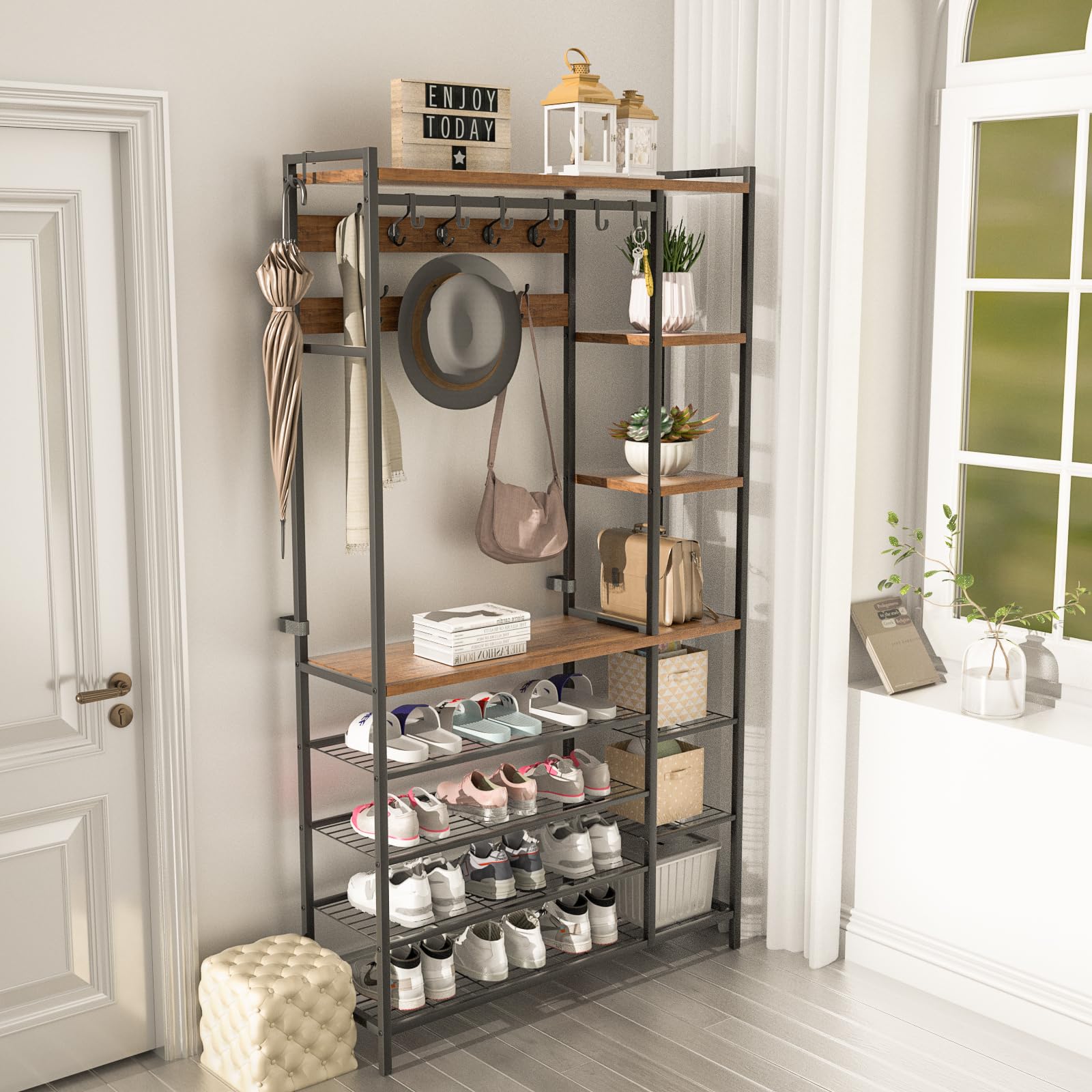 Shoe Rack Coat Rack Bed Bath Beyond Coat Rack Wall Mount Hall Tree