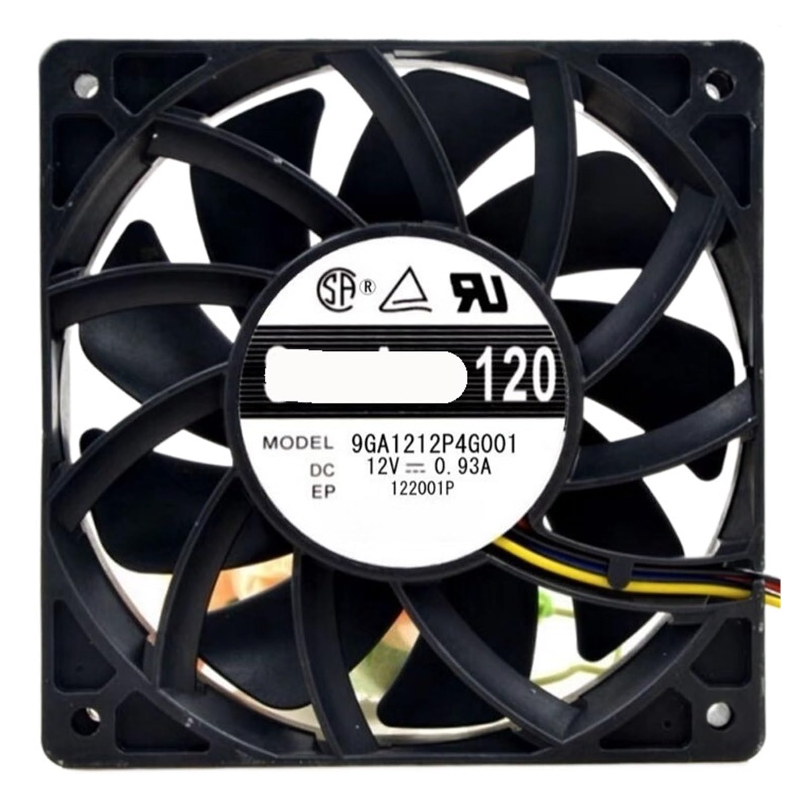 FSBNMNXPQ Fan 9GA1212P4G001 DC12V 0.93A 12025 12CM 4 wire cooling fan