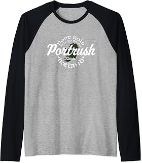 Portrush Ireland Raglan Baseball Tee