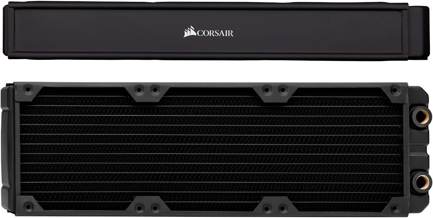 CORSAIR Hydro X Series XR7 360mm Water Cooling Radiator - Triple 120mm Fan Mounts - Premium Copper Construction - Easy Installation - Black