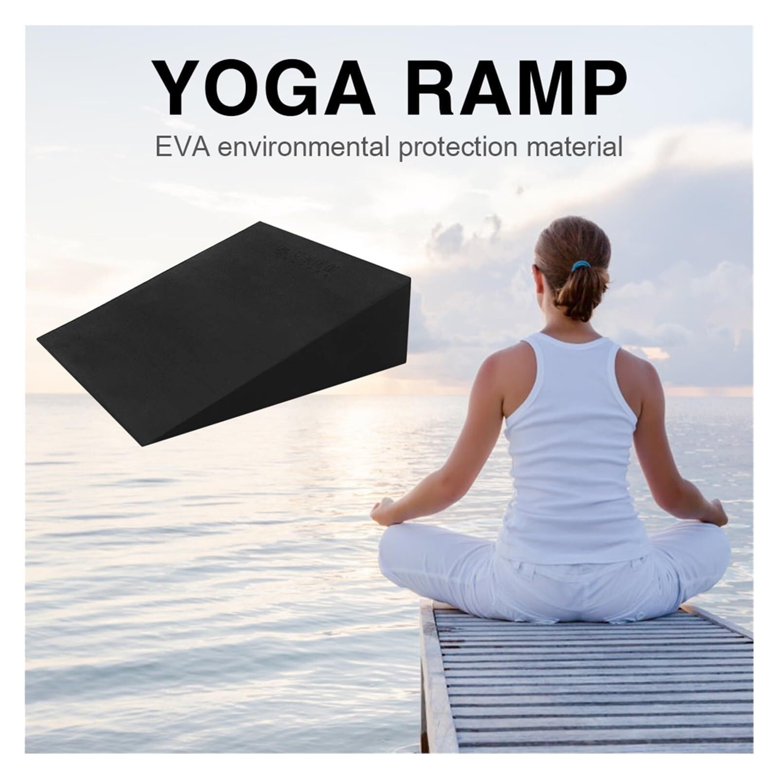 Bloque Yoga 1/2 Bloques De Cuña Yoga | Tablas Inclinadas Elásticas Espuma EVA, Bloque Ejercicio, Sentadillas Pilates, Accesorios Fitness