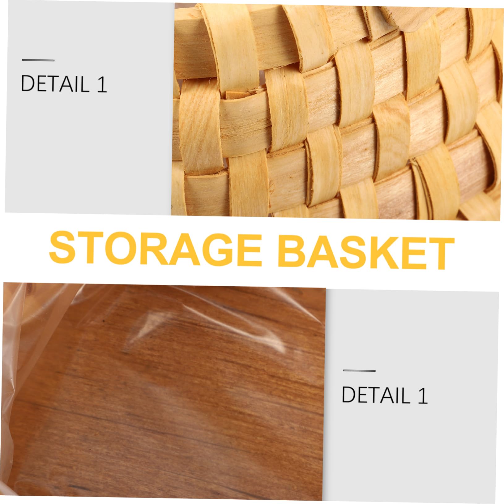 3 Cestas Pequeñas Tejidas Con Asa Redonda Para Almacenar Frutas Cesta De Madera Para Decoración Del Hogar Cesta De Tejido Hecha A Mano.