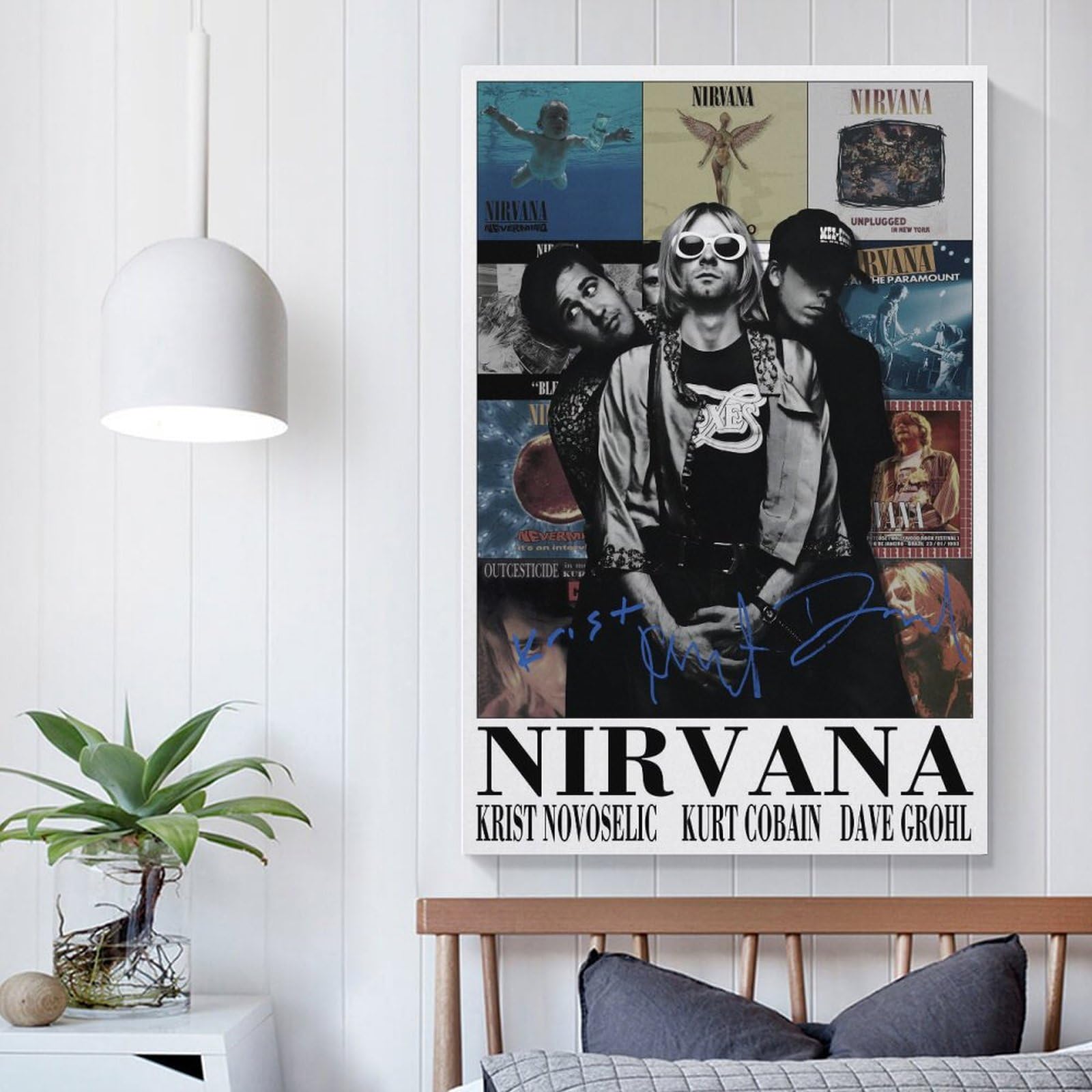 AMZKKADL Nirvana Poster Kurt Cobain Poster Nirvana Band Posters