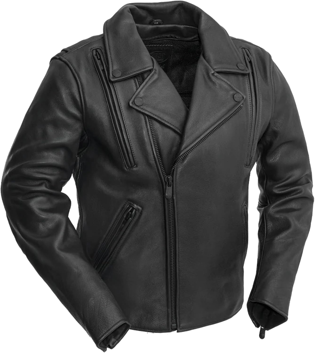 First Mfg Co – Night Rider – Men’s Motorcycle Biker Riding Leather Jacket First Mfg Co – Night Rider – Men’s Motorcycle Biker Riding Leather Jacket