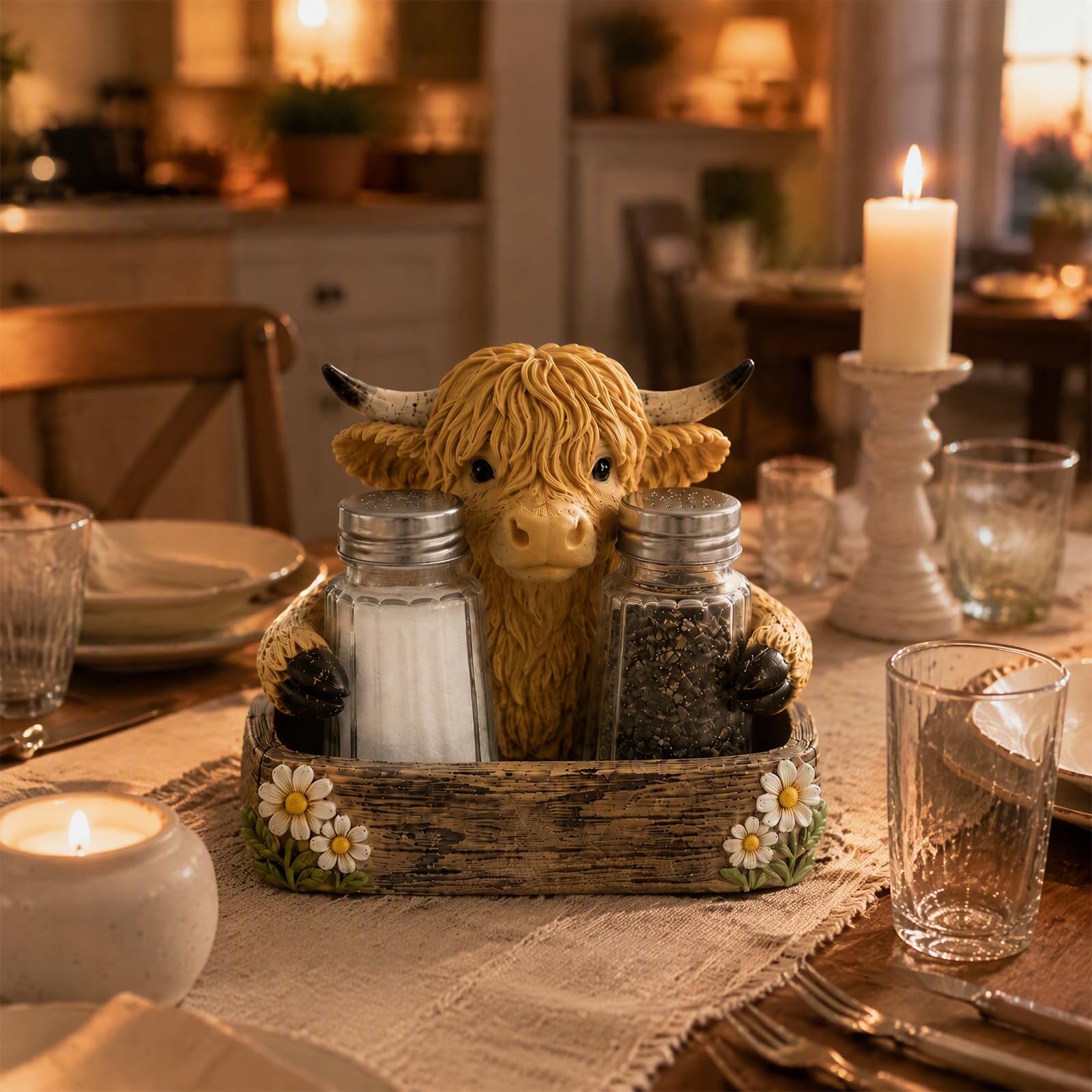 Generic Highland Cow Sale & Pepper Shaker Set per Farm (2pcs)
