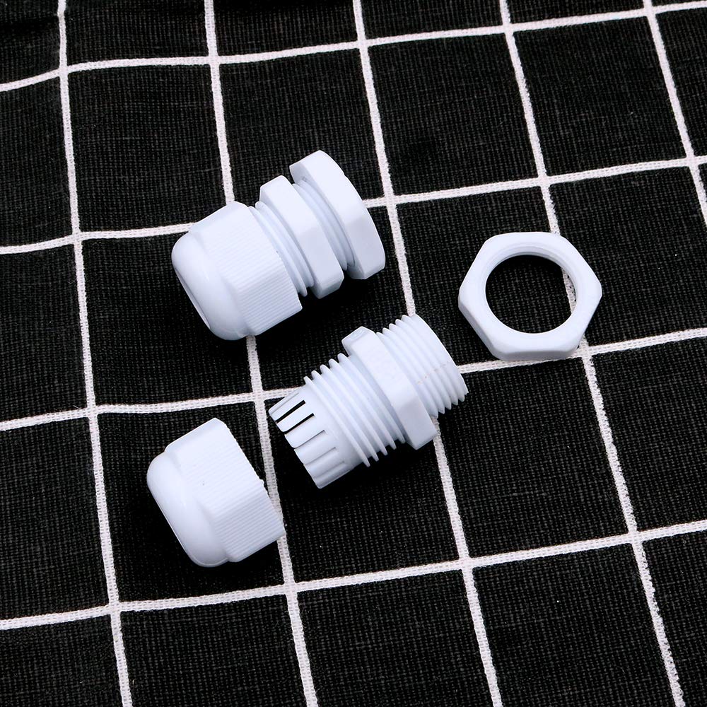 100 Presse-étoupes étanches IP68 En Nylon M20 X 1,5 - Pour Câbles 6-12mm | Idéal Bricolage, Armoires électriques, étanchéité Parfaite