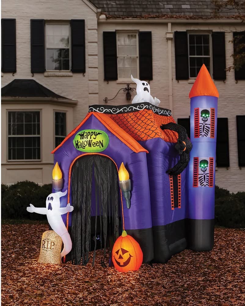 15ft Giant Halloween Inflatable - Dead Tree Arch With Ghosts, LED Lights, Yard Haunted Decor - View #12