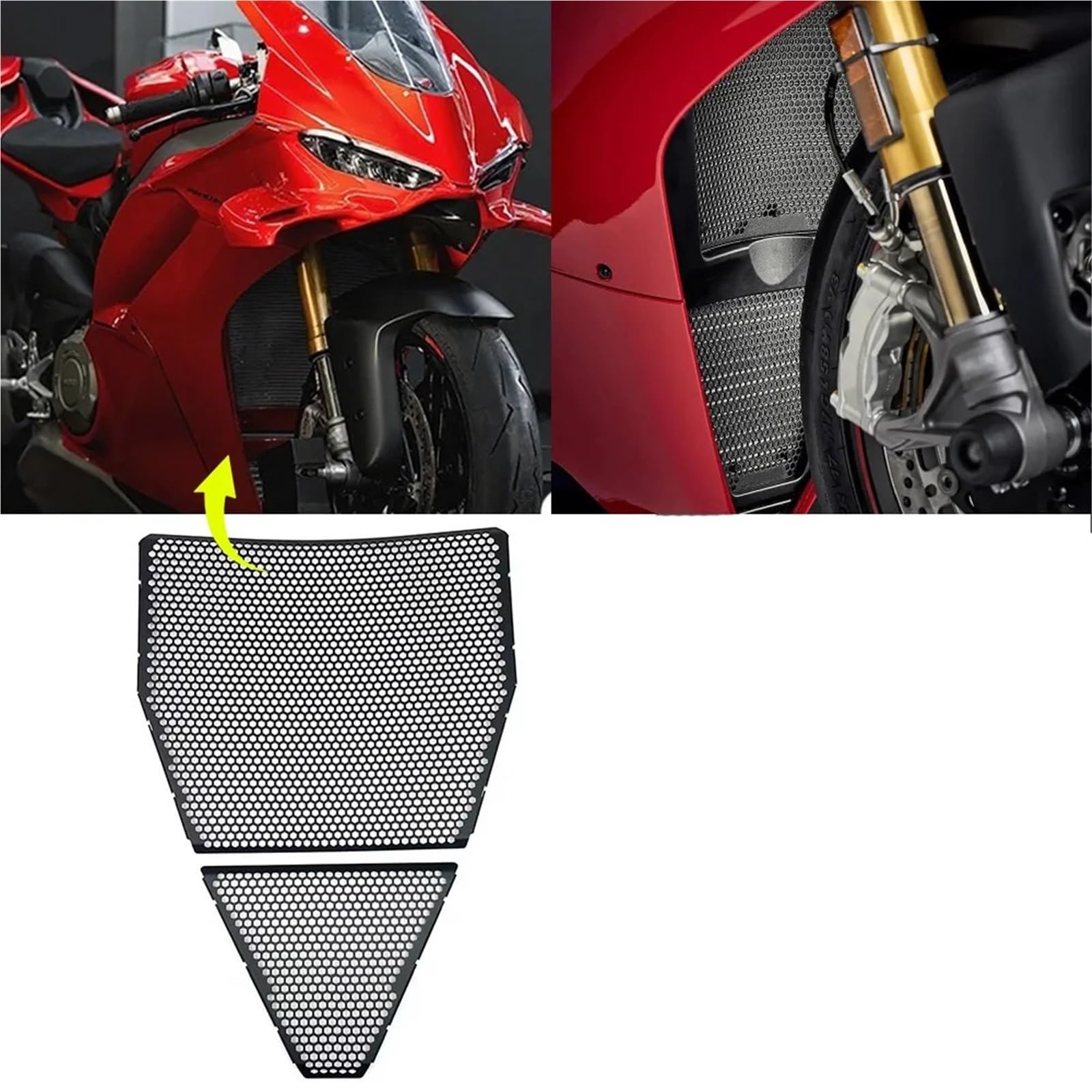 Protector de radiador Protectores De Radiador Motocicleta Para Panigale V4 V4S 2025 2026 Cubierta De Parrilla Protector Refrigerado Por Aceite