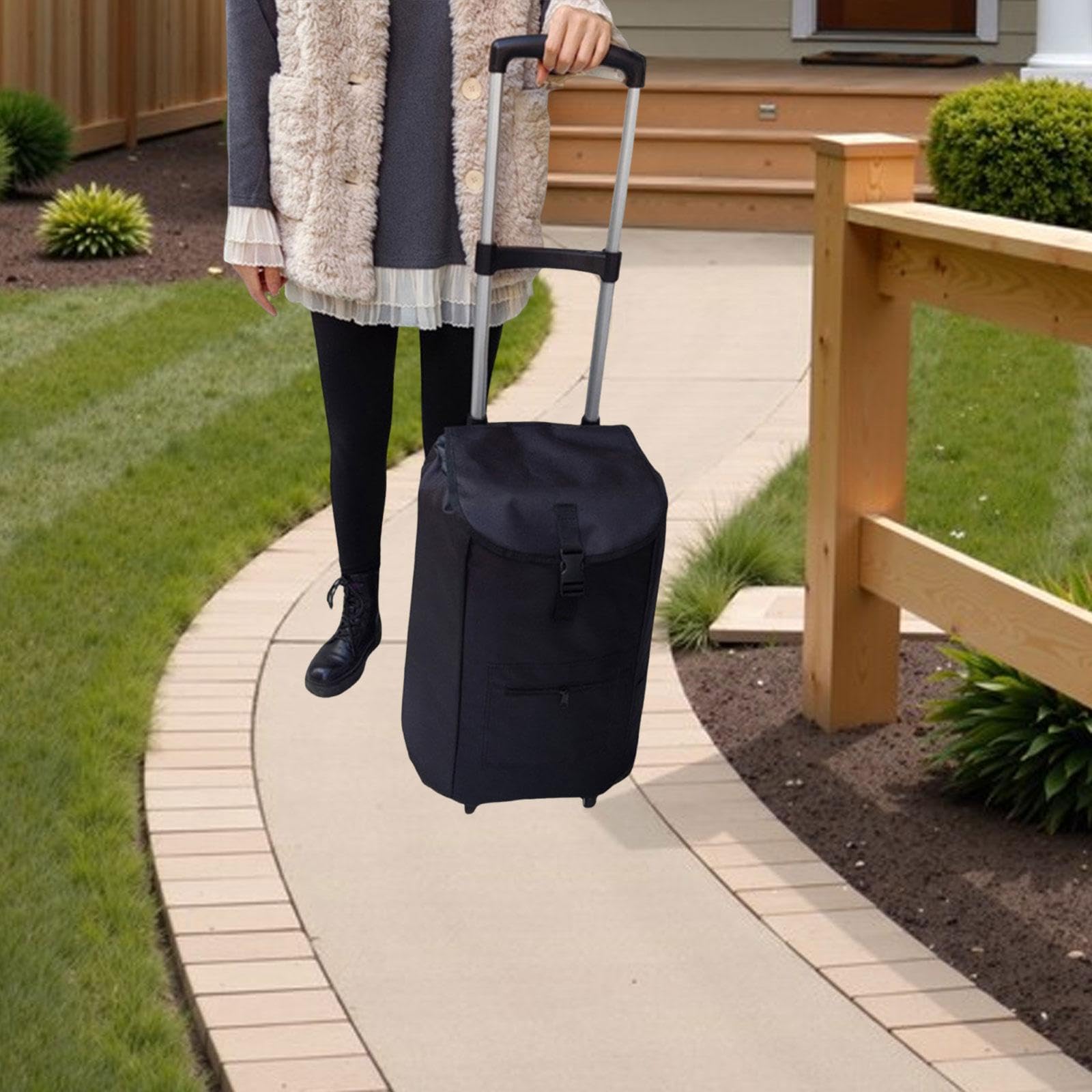 harayaa Borsa di Ricambio per Carrello della Spesa, Borsa Spesa Portatile, Carrello in Tessuto Oxford, Leggera, Pieghevole, Accessorio Carrellino per Impieghi Gravosi