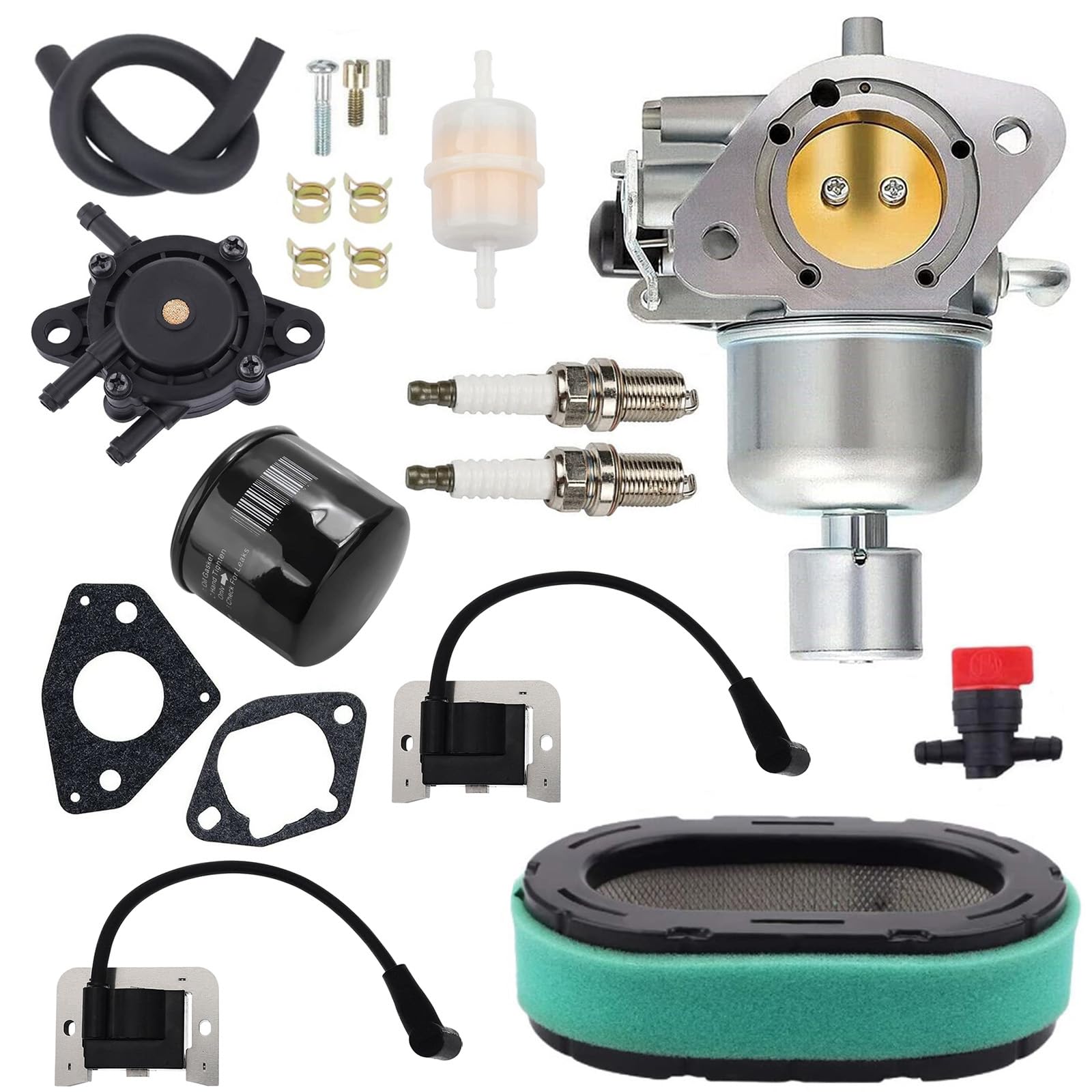 Carburetor with Igniton Coil Compatible with Kohler KT725 KT730 KT735 KT740 KT745 Replaces 16 853 19S, 32 853 63S, 32 853 67-S