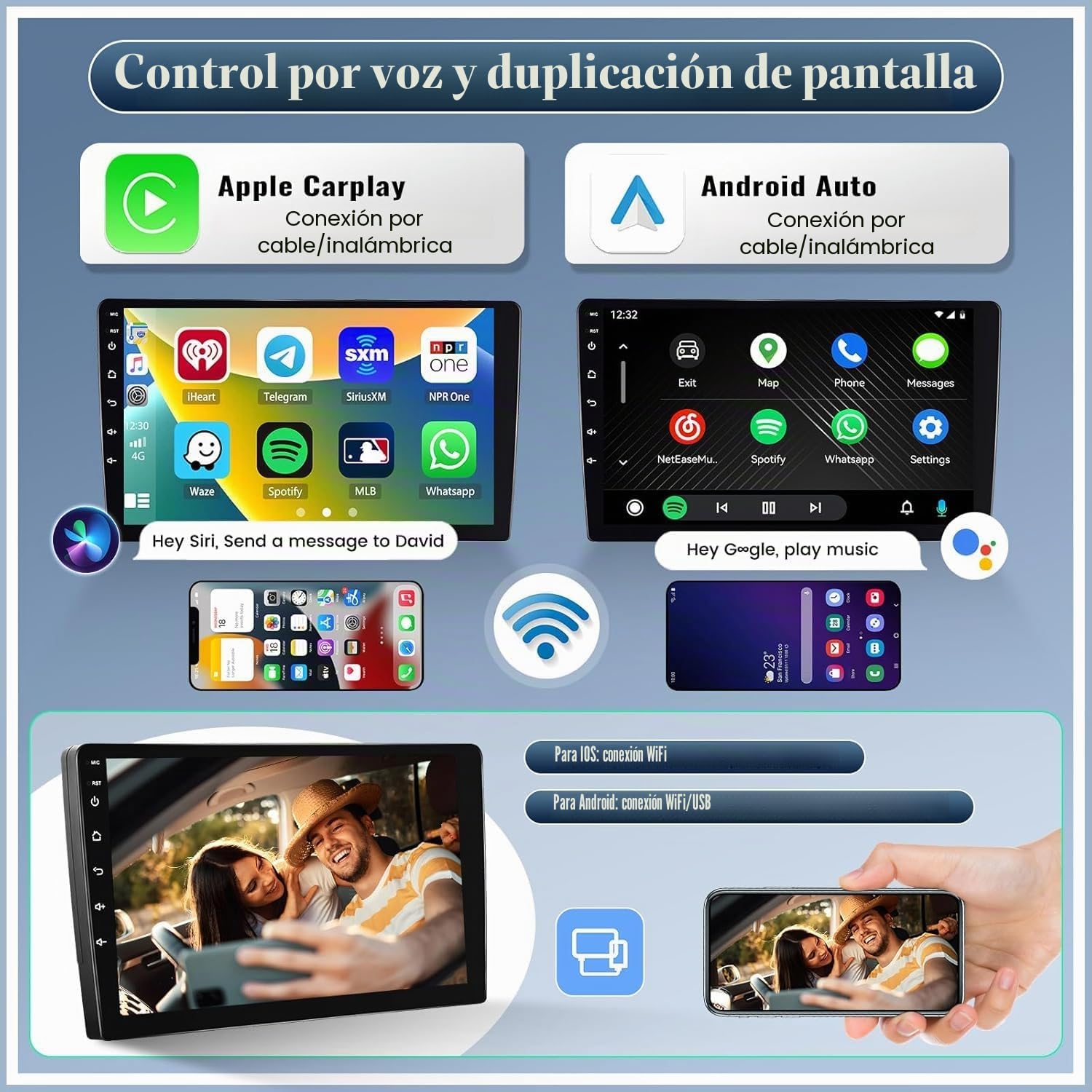 SIXWIN 4+64G 8-Core Android 15 Radio Coche para Renault Dacia Duster Sandero Logan Dokker con CarPlay Android Auto DSP,8 Pulgadas Pantalla Táctil,1280 * 720,con GPS WiFi BT USB FM RDS Radio